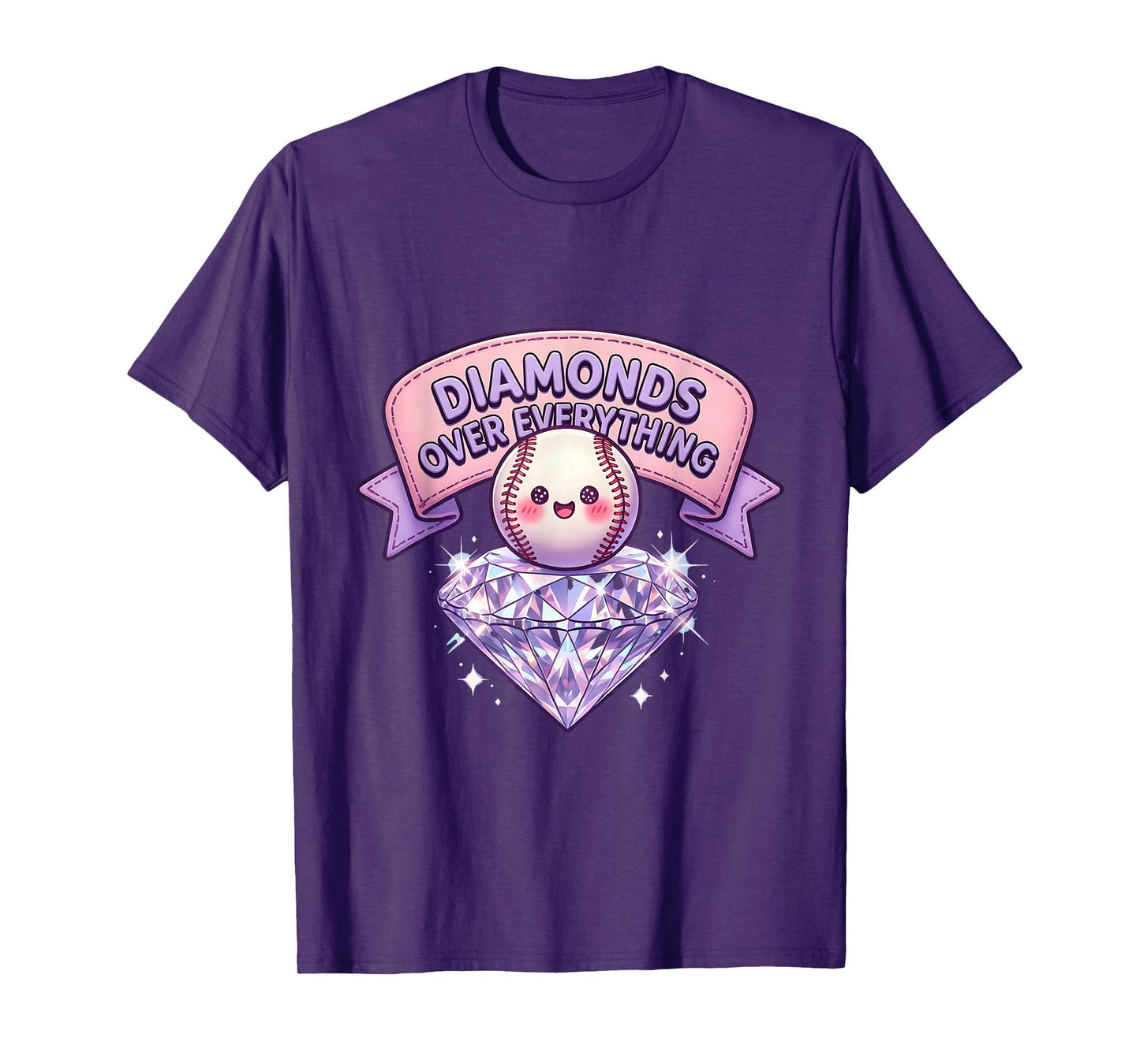 Dirt And Diamonds Baseball Diamonds T-Shirt - Aesthetic Graphic Unisex - T-Shirt, Sweatshirt, Hoodie