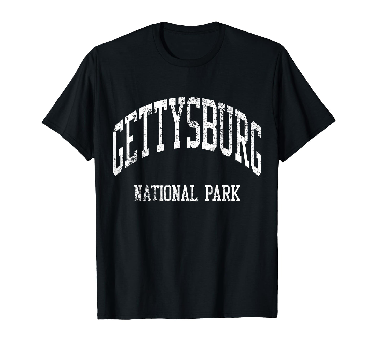 Gettysburg National Park 70S College Sports T-Shirt - Unique Graphic Unisex - T-Shirt, Sweatshirt, Hoodie