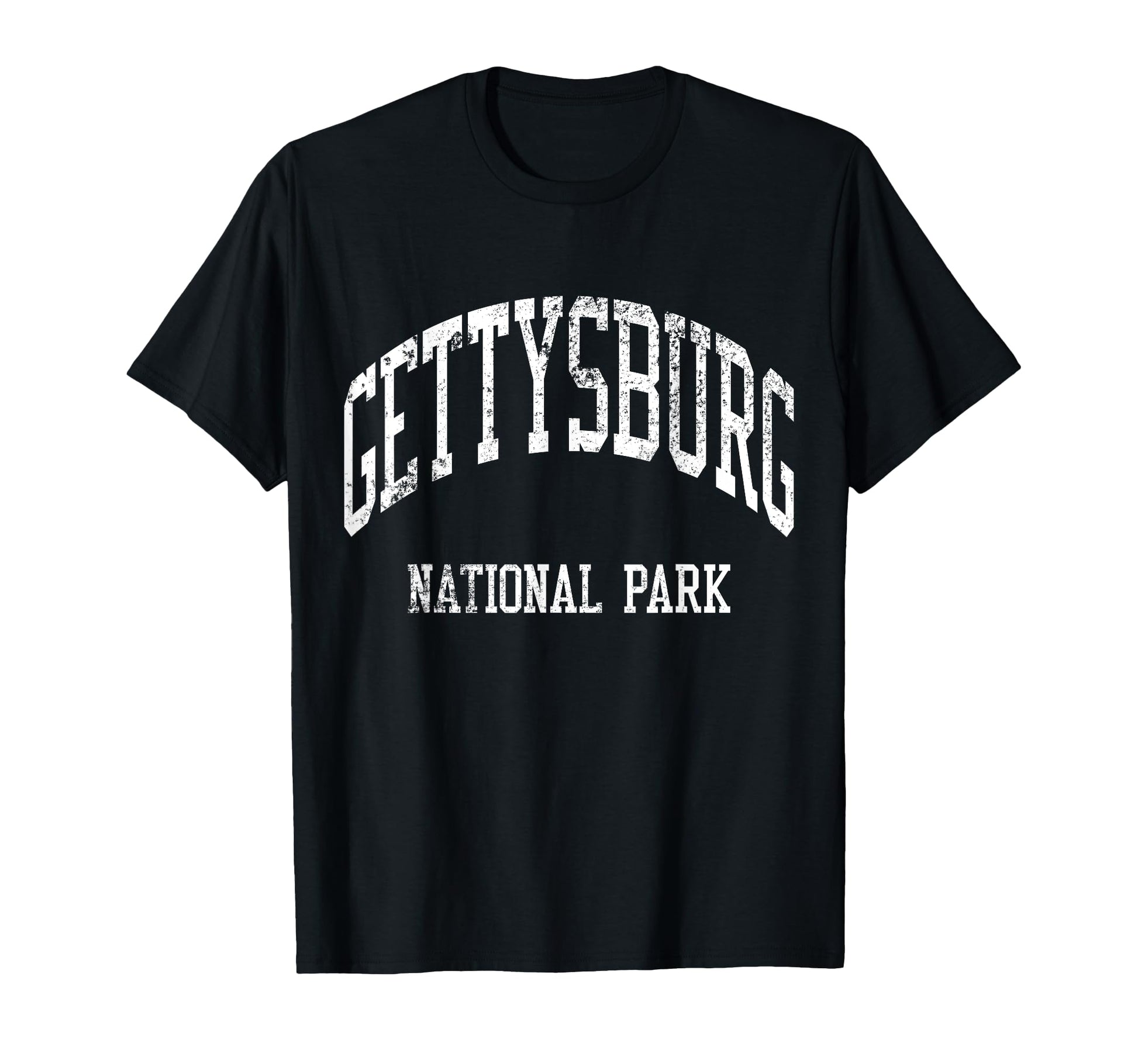 Gettysburg National Park 70S College Sports T-Shirt - Unique Graphic Unisex - T-Shirt, Sweatshirt, Hoodie