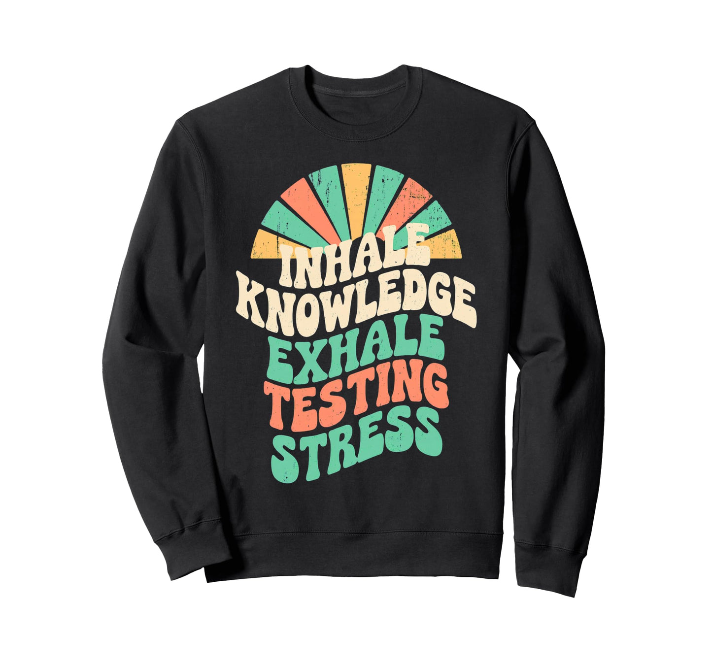 Groovy Testing Motivation School Sweatshirt - Casual Everyday Wear Unisex - T-Shirt, Sweatshirt, Hoodie