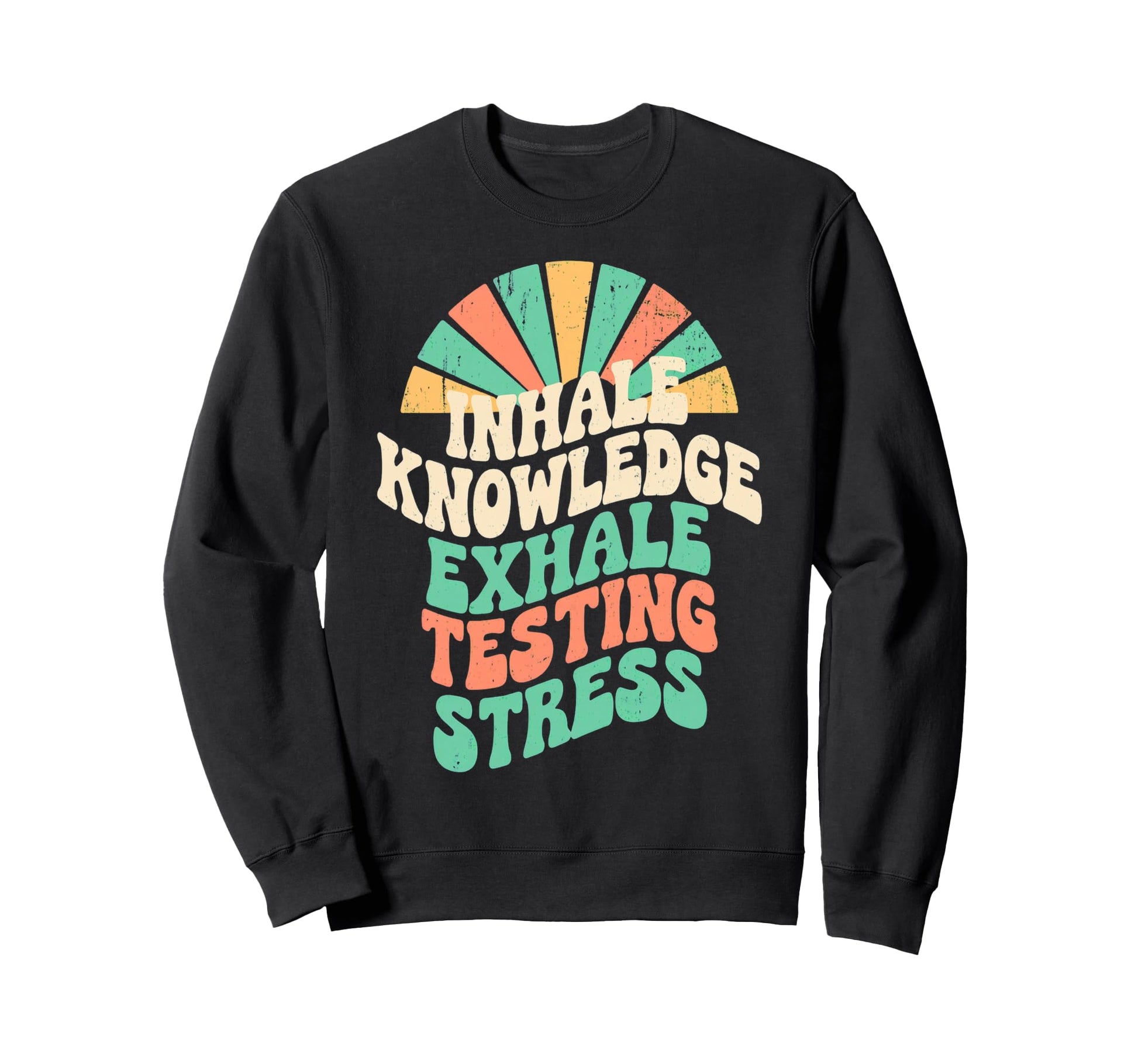 Groovy Testing Motivation School Sweatshirt - Casual Everyday Wear Unisex - T-Shirt, Sweatshirt, Hoodie