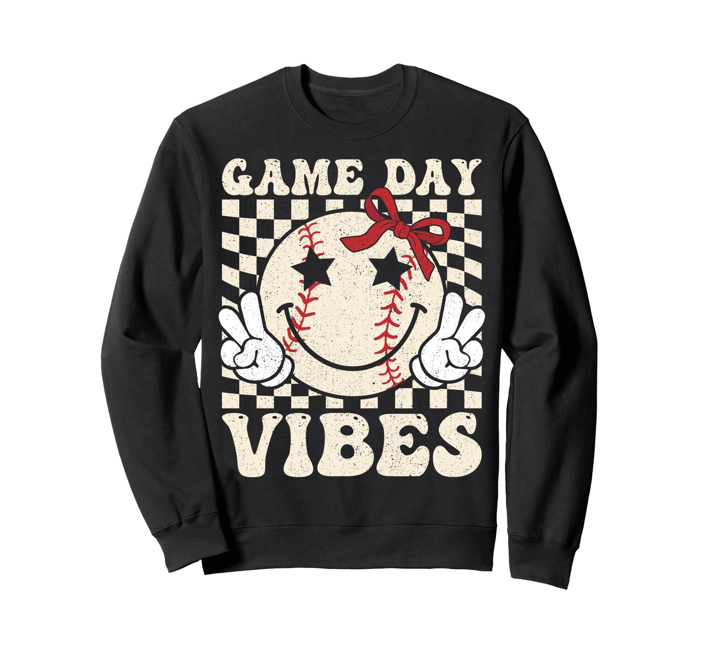 Game Day Vibes Coquette Bow Sweatshirt - Casual Everyday Wear for Adults - T-Shirt, Sweatshirt, Hoodie