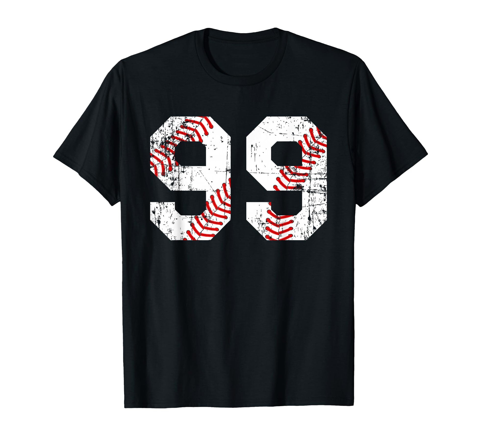 Baseball 99 Jersey Number T-Shirt - Graphic Print Unisex - T-Shirt, Sweatshirt, Hoodie