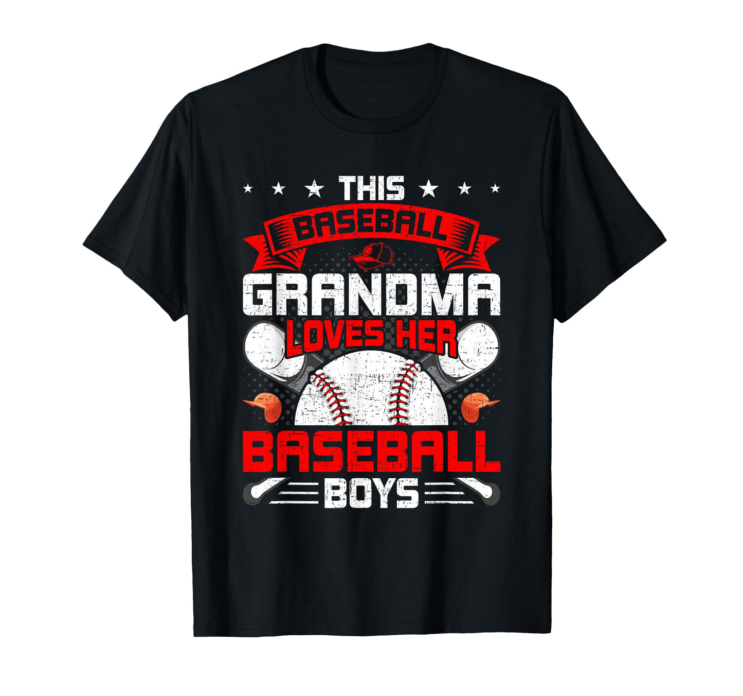 This Baseball Grandma Loves Her Baseball T-Shirt - Unique Graphic Men Women - T-Shirt, Sweatshirt, Hoodie