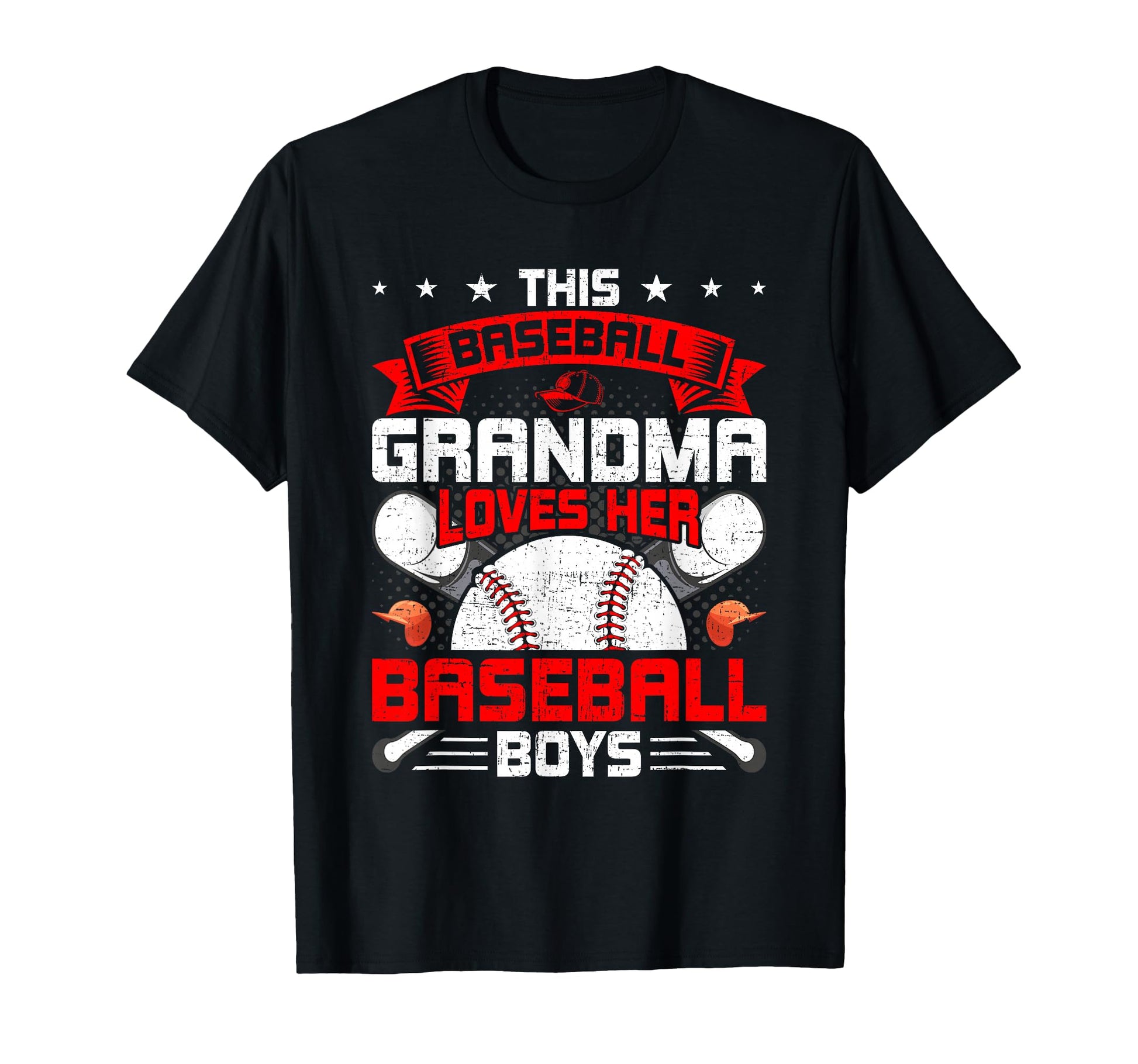 This Baseball Grandma Loves Her Baseball T-Shirt - Unique Graphic Men Women - T-Shirt, Sweatshirt, Hoodie