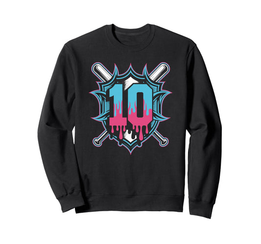 Baseball Birthday Moment Turning 10 Sweatshirt - Unique Graphic for Adults - T-Shirt, Sweatshirt, Hoodie