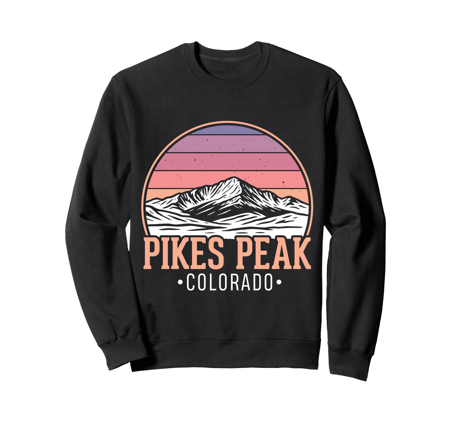 Pikes Peak Outdoo Art Mountain Sweatshirt - Custom Art Print Unisex - T-Shirt, Sweatshirt, Hoodie