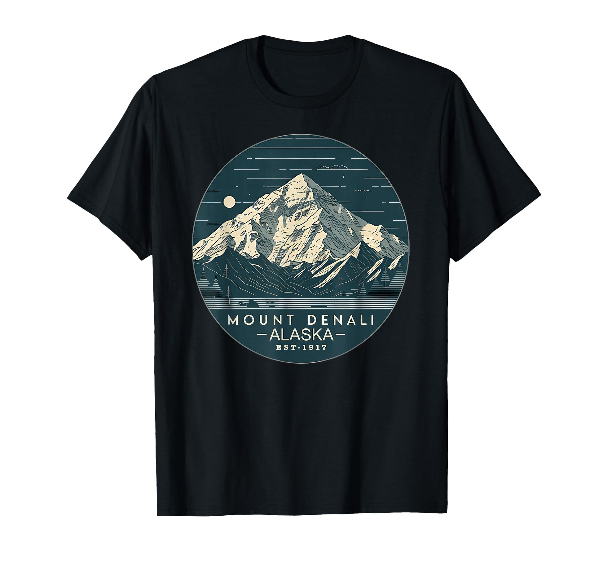 Mount Denali Alaska National Park T-Shirt - Minimalist Print Men Women - T-Shirt, Sweatshirt, Hoodie