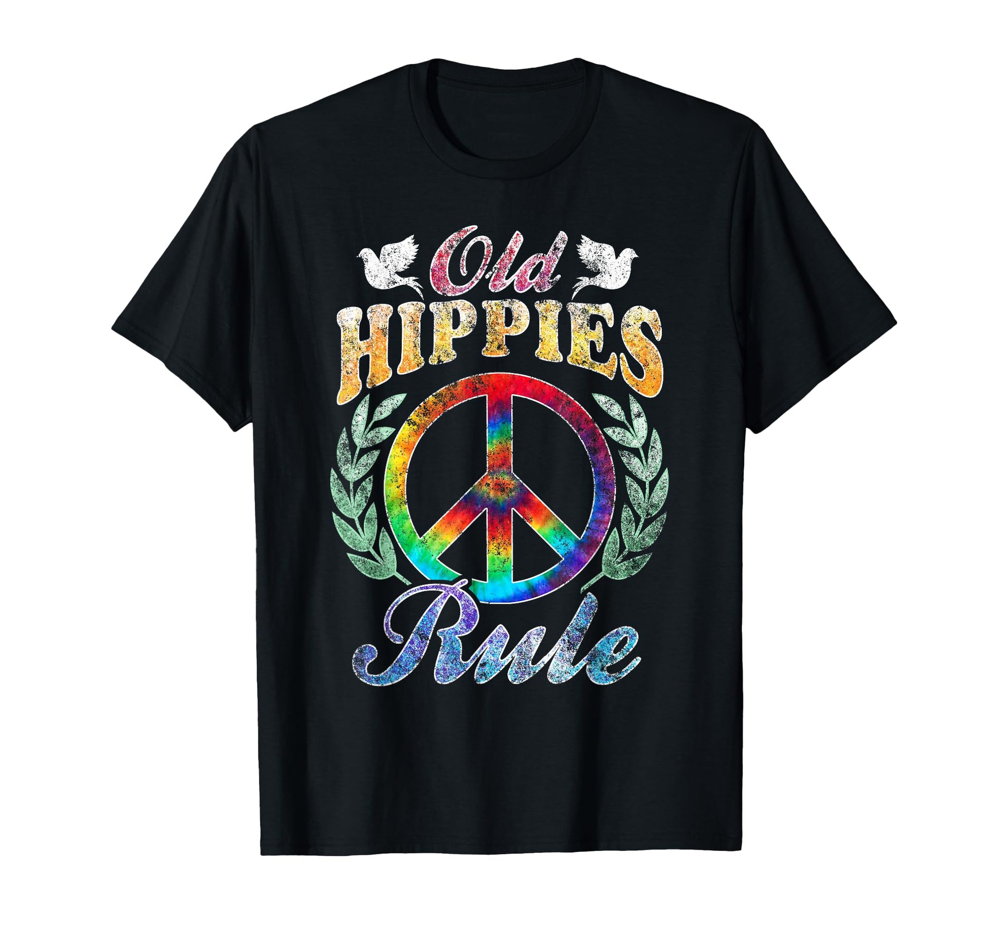 Psychedelic Peace Sign Hip Funky Old T-Shirt - Novelty Apparel Men Women - T-Shirt, Sweatshirt, Hoodie