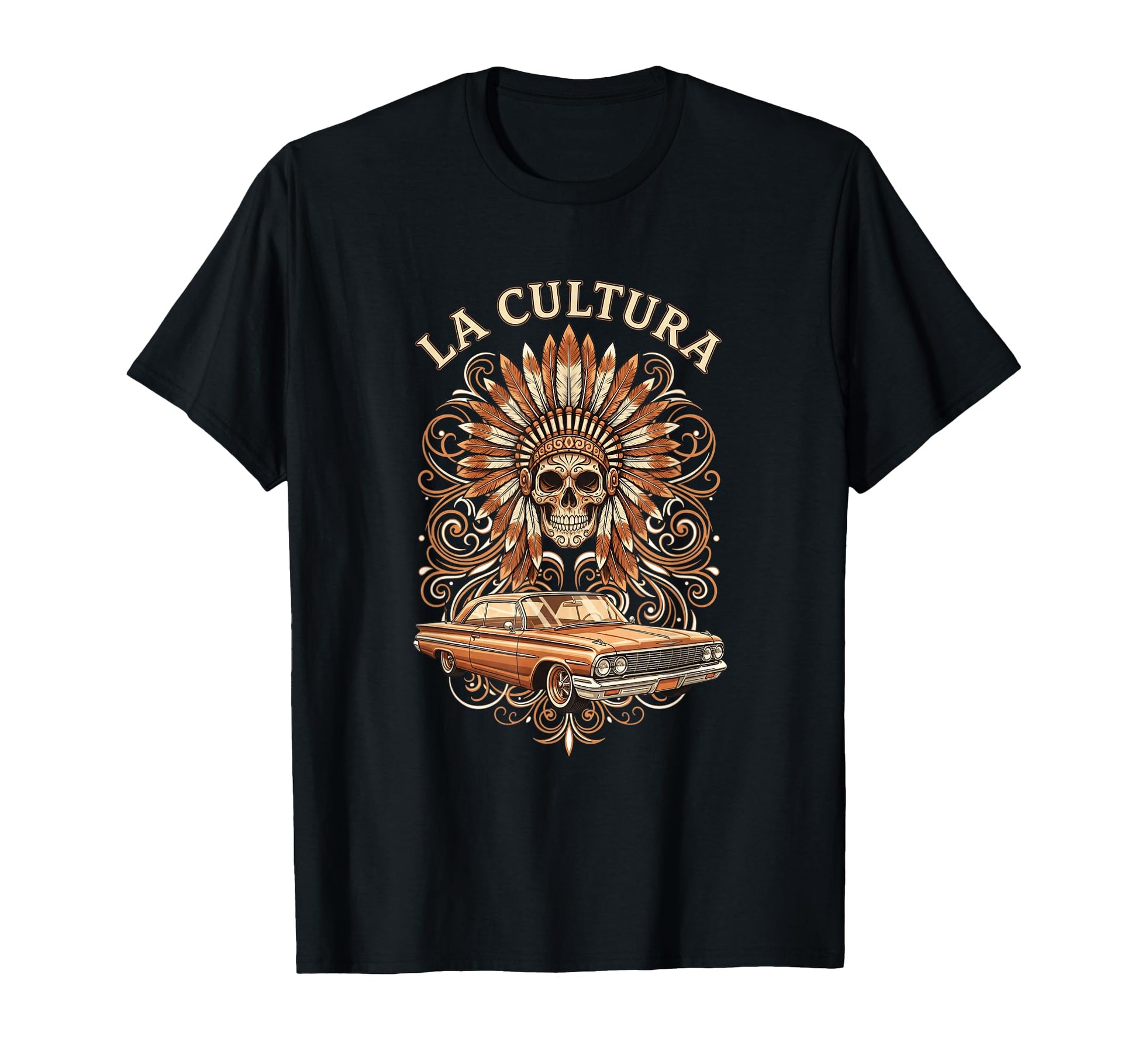 Car Lowrider La Cultura Car Artwork T-Shirt - Streetwear Style for Adults - T-Shirt, Sweatshirt, Hoodie