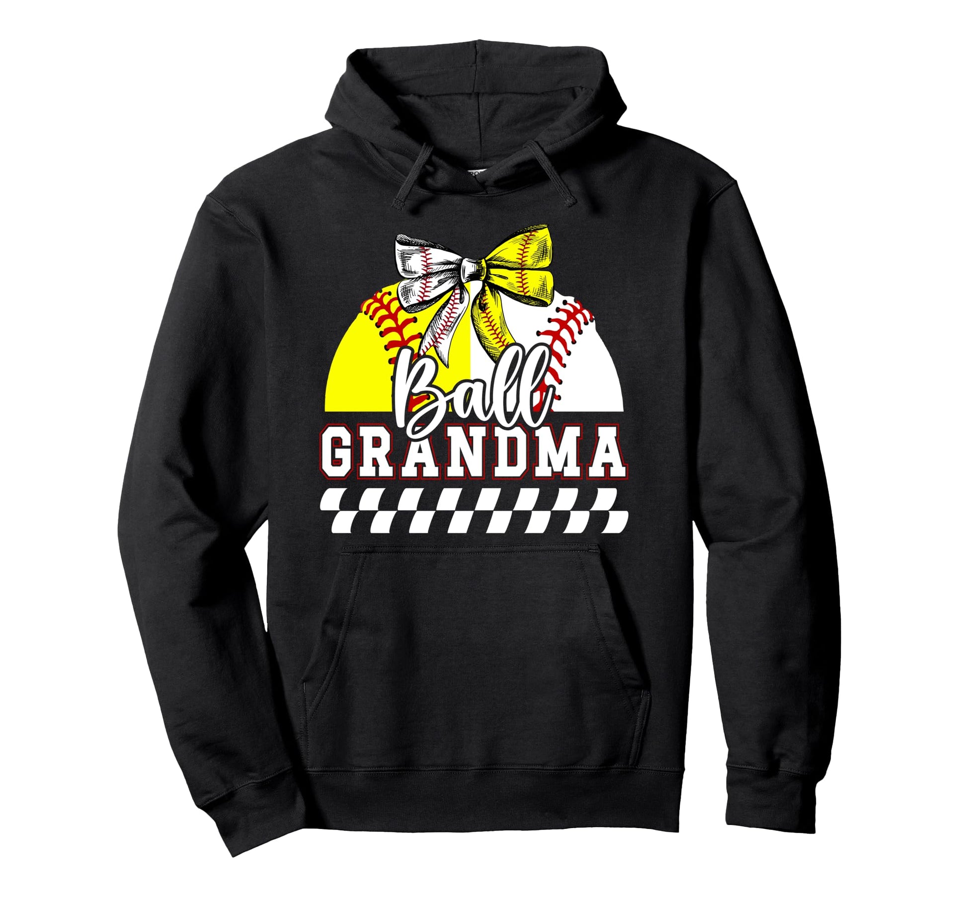 Ball Grandma Coquette Baseball Softball Hoodie - Novelty Apparel Men Women - T-Shirt, Sweatshirt, Hoodie