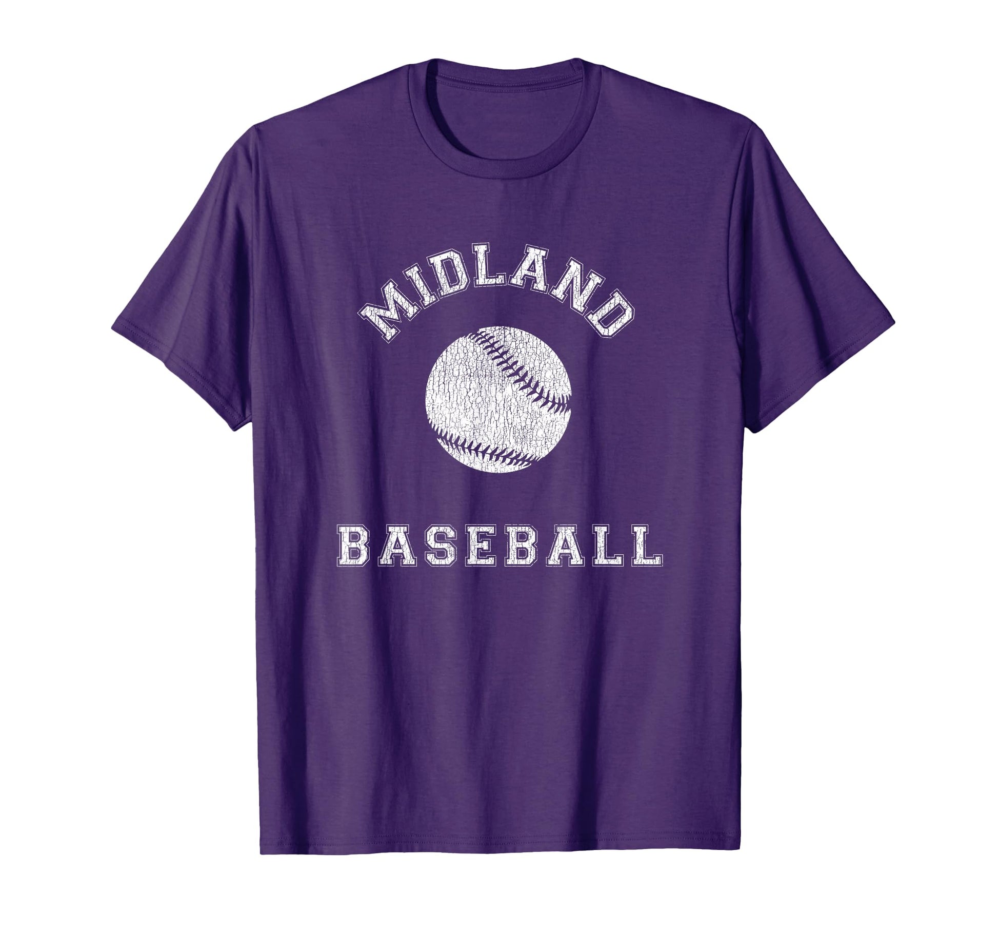 Midland Baseball Distressed T-Shirt - Custom Art Print Men Women - T-Shirt, Sweatshirt, Hoodie