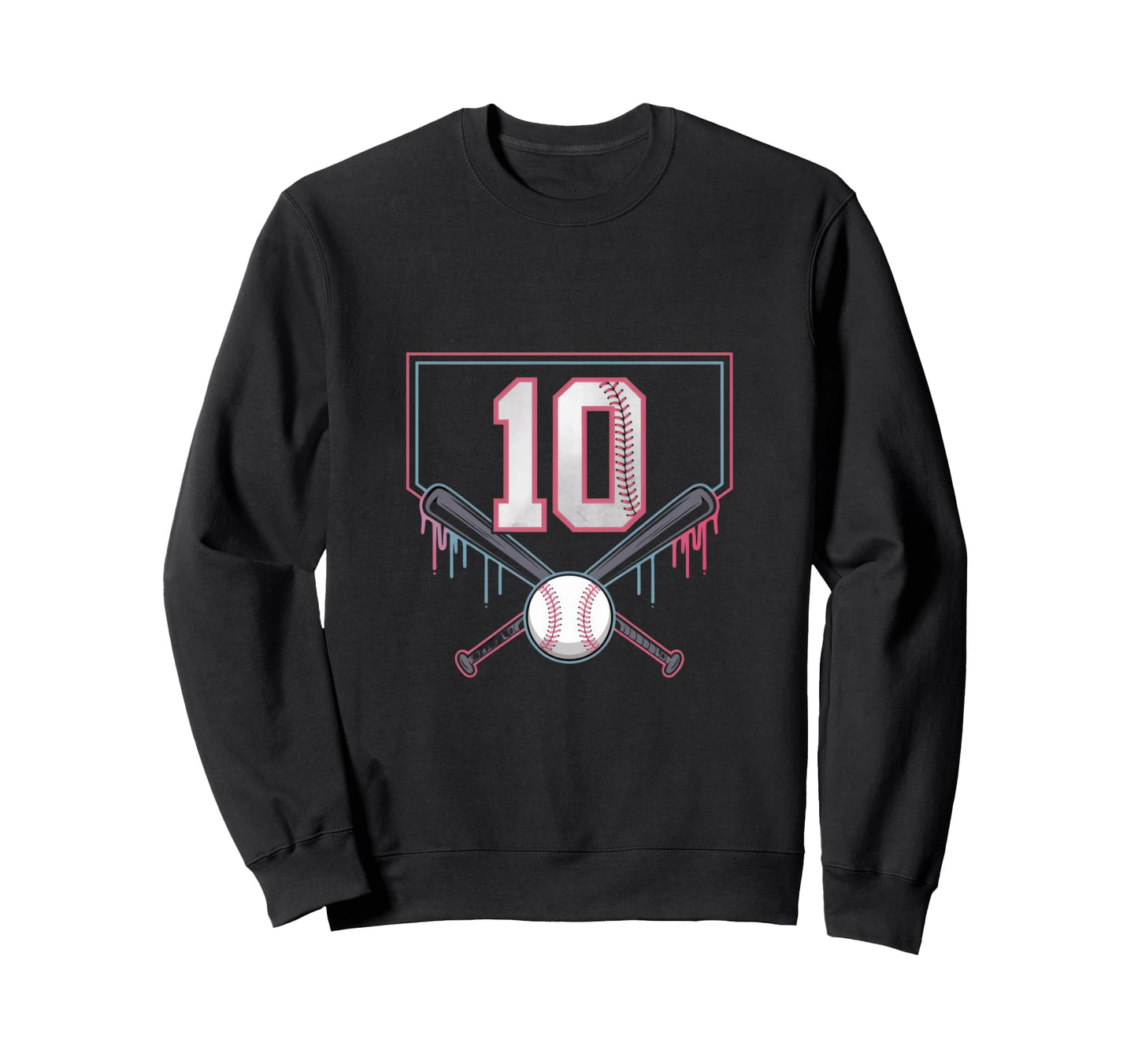 Baseball Home Ice Cream 10Th Sweatshirt - Aesthetic Graphic Men Women - T-Shirt, Sweatshirt, Hoodie