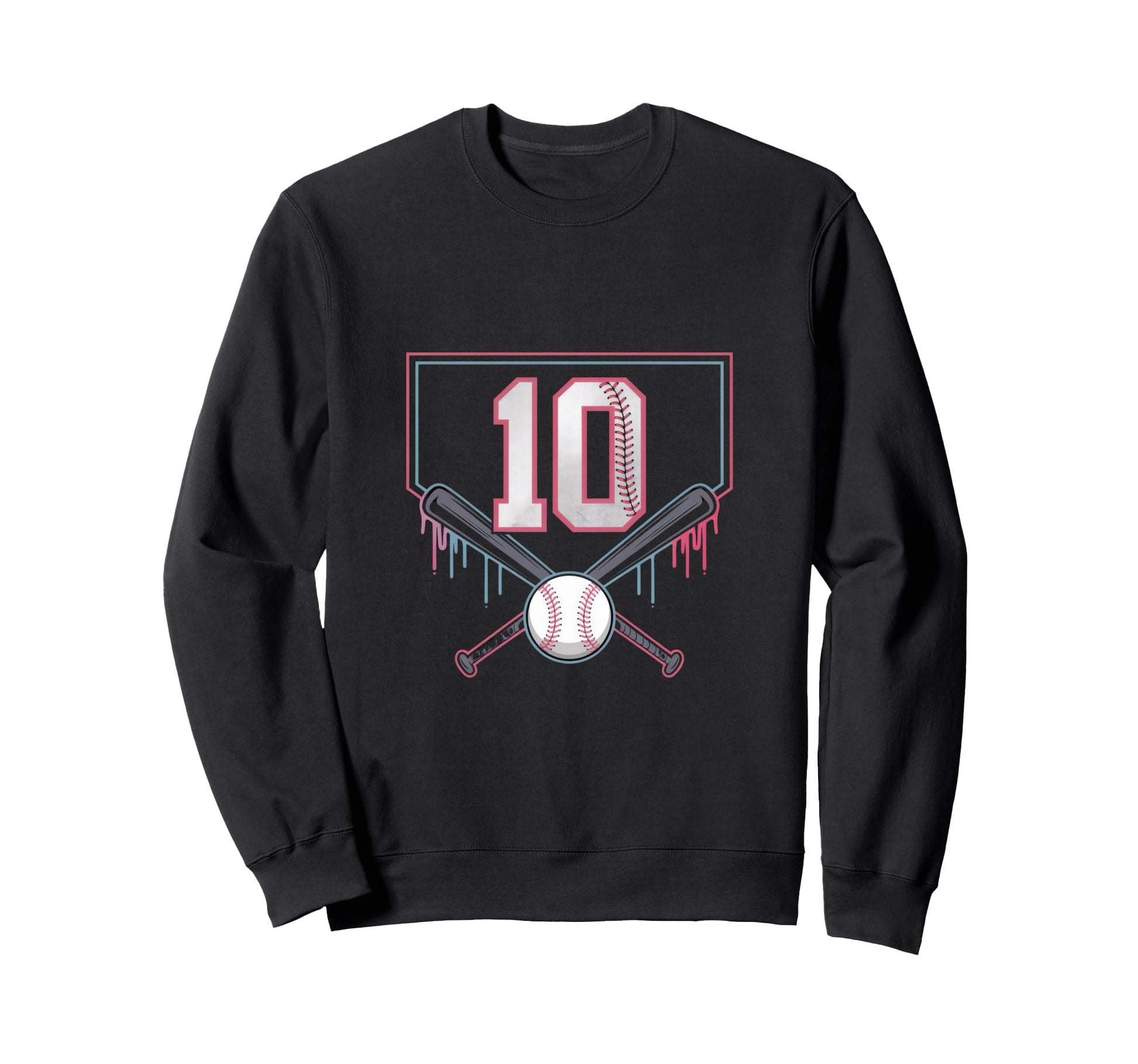 Baseball Home Ice Cream 10Th Sweatshirt - Aesthetic Graphic Men Women - T-Shirt, Sweatshirt, Hoodie