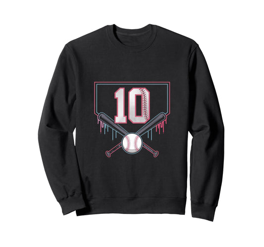 Baseball Home Ice Cream 10Th Sweatshirt - Aesthetic Graphic Men Women - T-Shirt, Sweatshirt, Hoodie