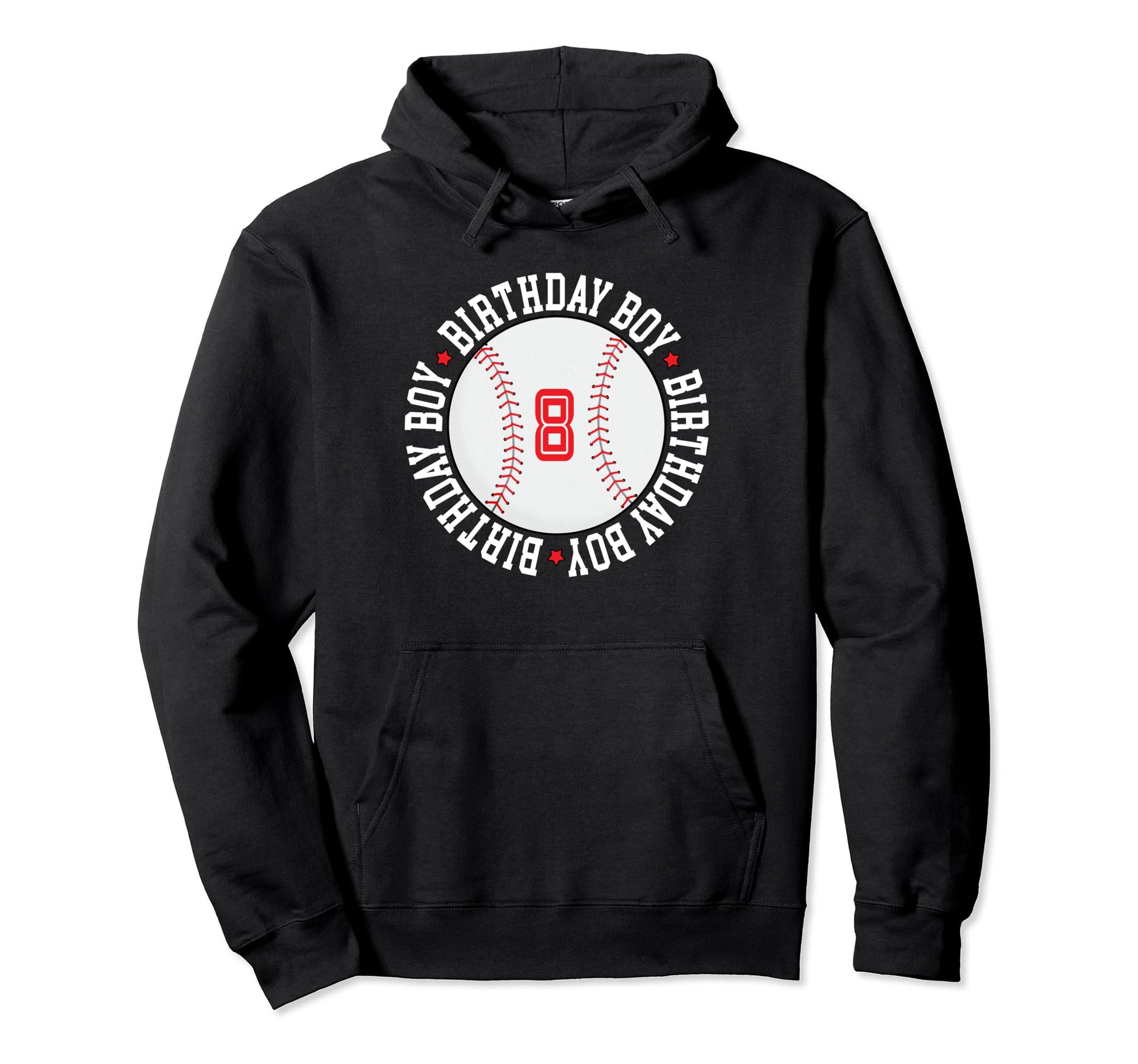 Baseball 8 Year Old 8Th Birthday Hoodie - Trendy Graphic for Adults - T-Shirt, Sweatshirt, Hoodie