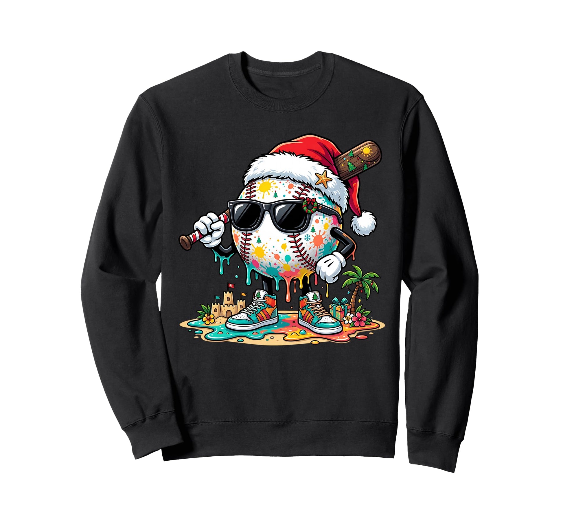 Merry July Baseball Drip Ice Sweatshirt - Casual Everyday Wear Men Women - T-Shirt, Sweatshirt, Hoodie