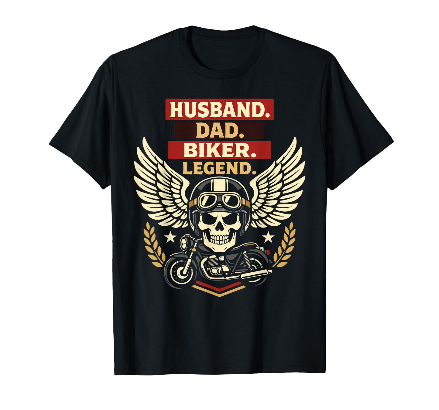 Motorcycle Biker Dad Husband T-Shirt - Casual Everyday Wear Men Women - T-Shirt, Sweatshirt, Hoodie