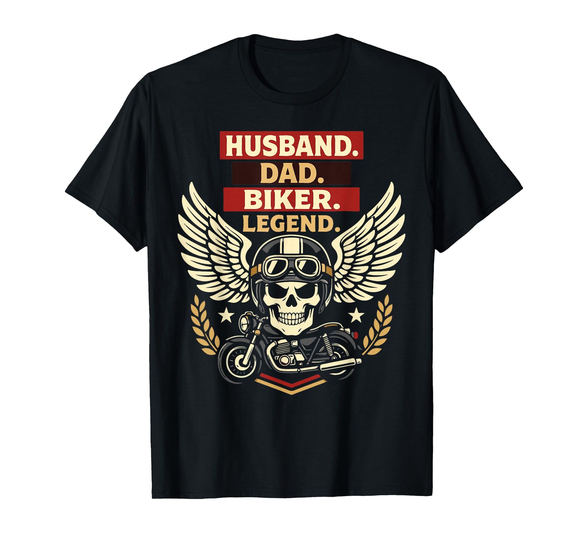 Motorcycle Biker Dad Husband T-Shirt - Casual Everyday Wear Men Women - T-Shirt, Sweatshirt, Hoodie