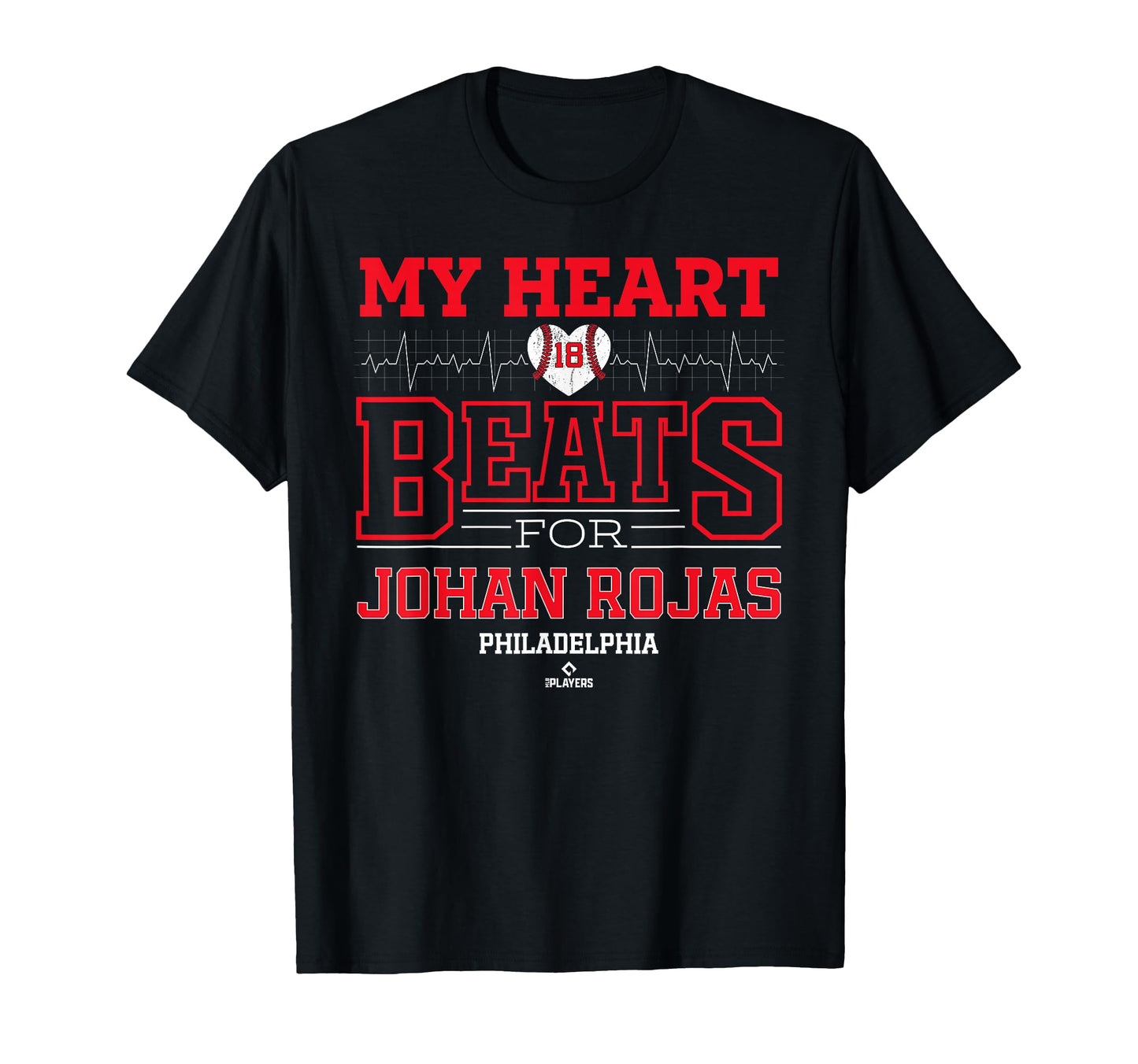 My Heart Beats Johan Rojas Philadelphia T-Shirt - Custom Art Print Unisex - T-Shirt, Sweatshirt, Hoodie