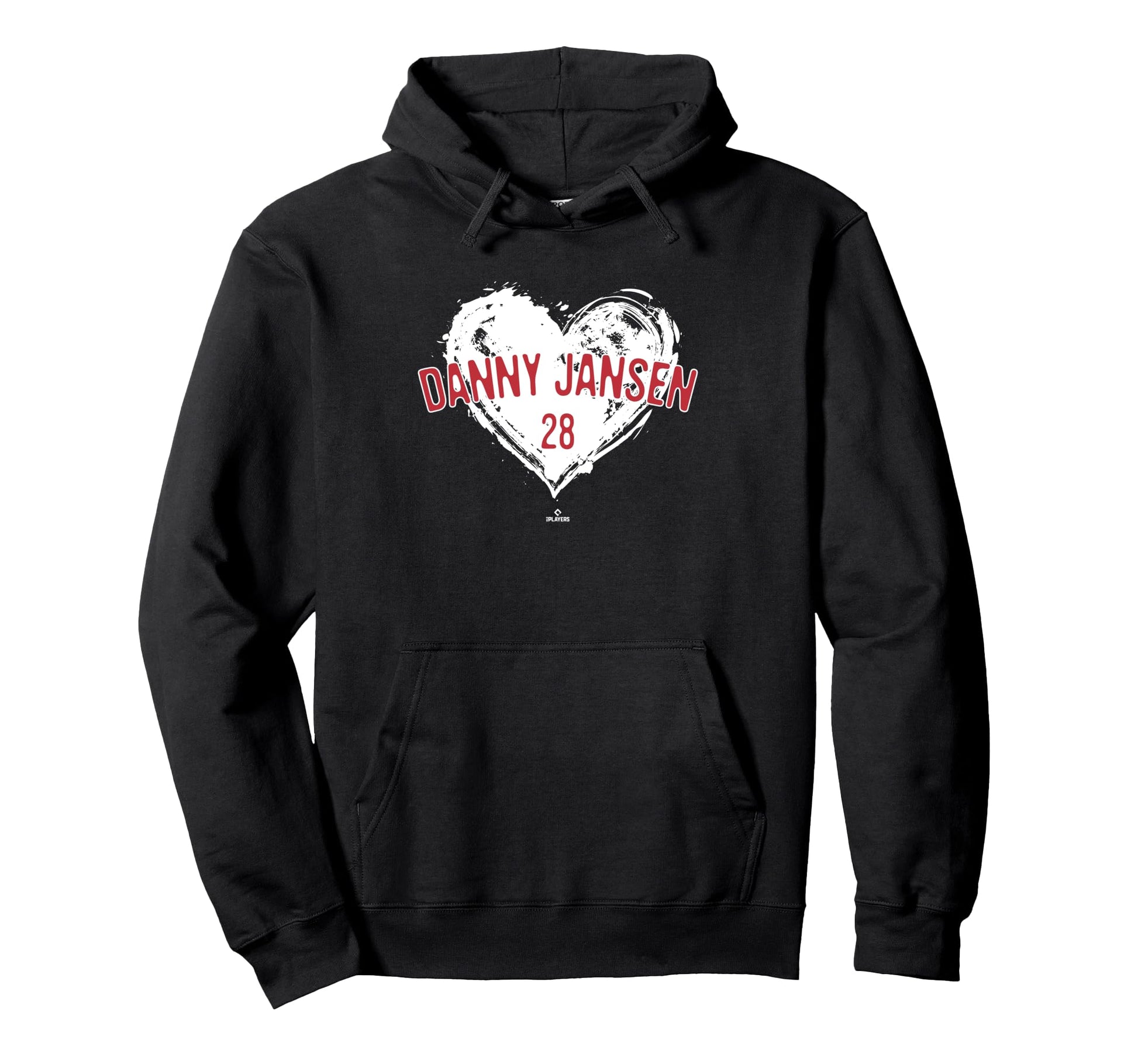 Distressed Heart Danny Jansen Boston Hoodie - Graphic Print for Adults - T-Shirt, Sweatshirt, Hoodie