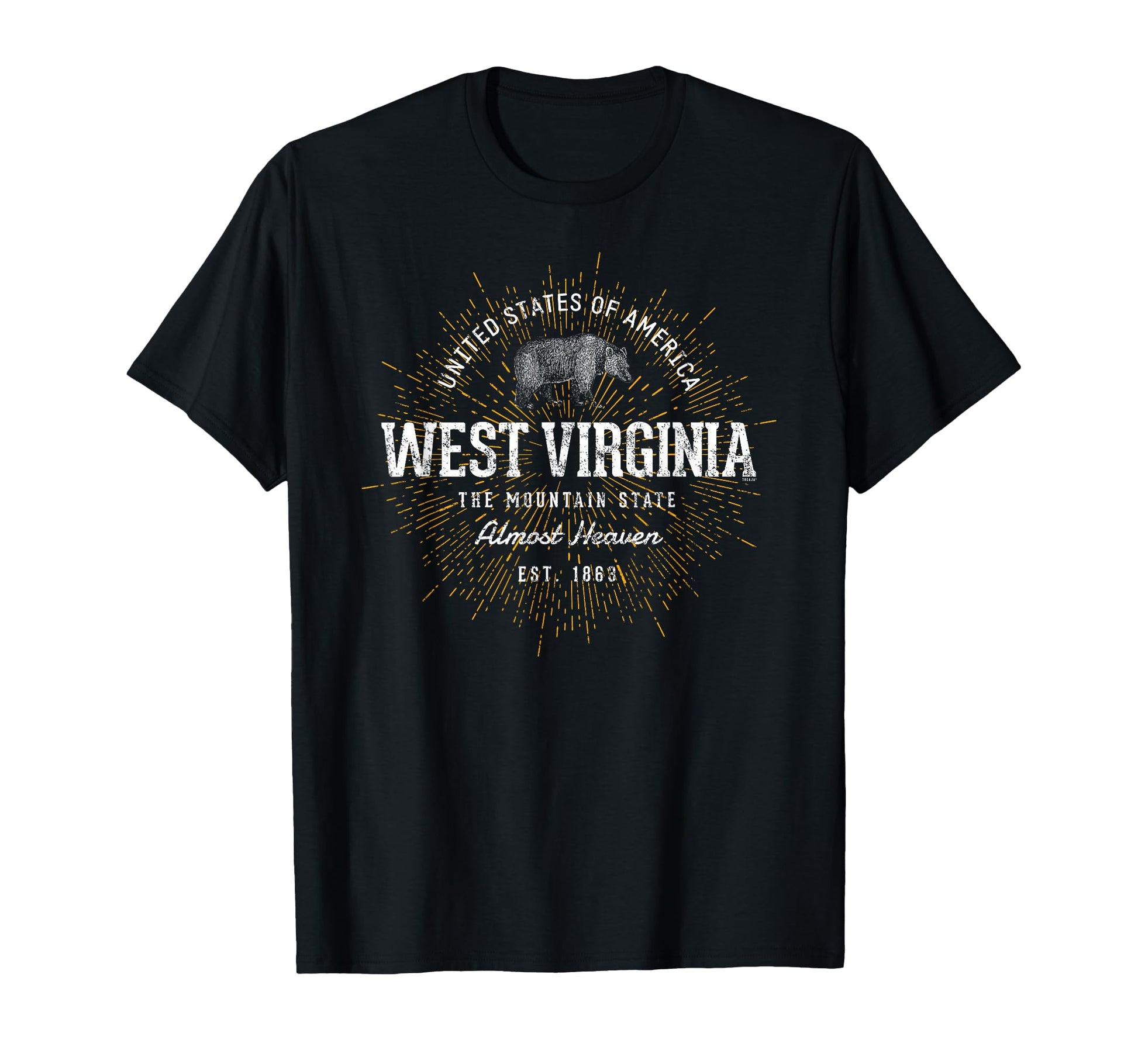 State West Virginia T-Shirt - Aesthetic Graphic for Adults - T-Shirt, Sweatshirt, Hoodie