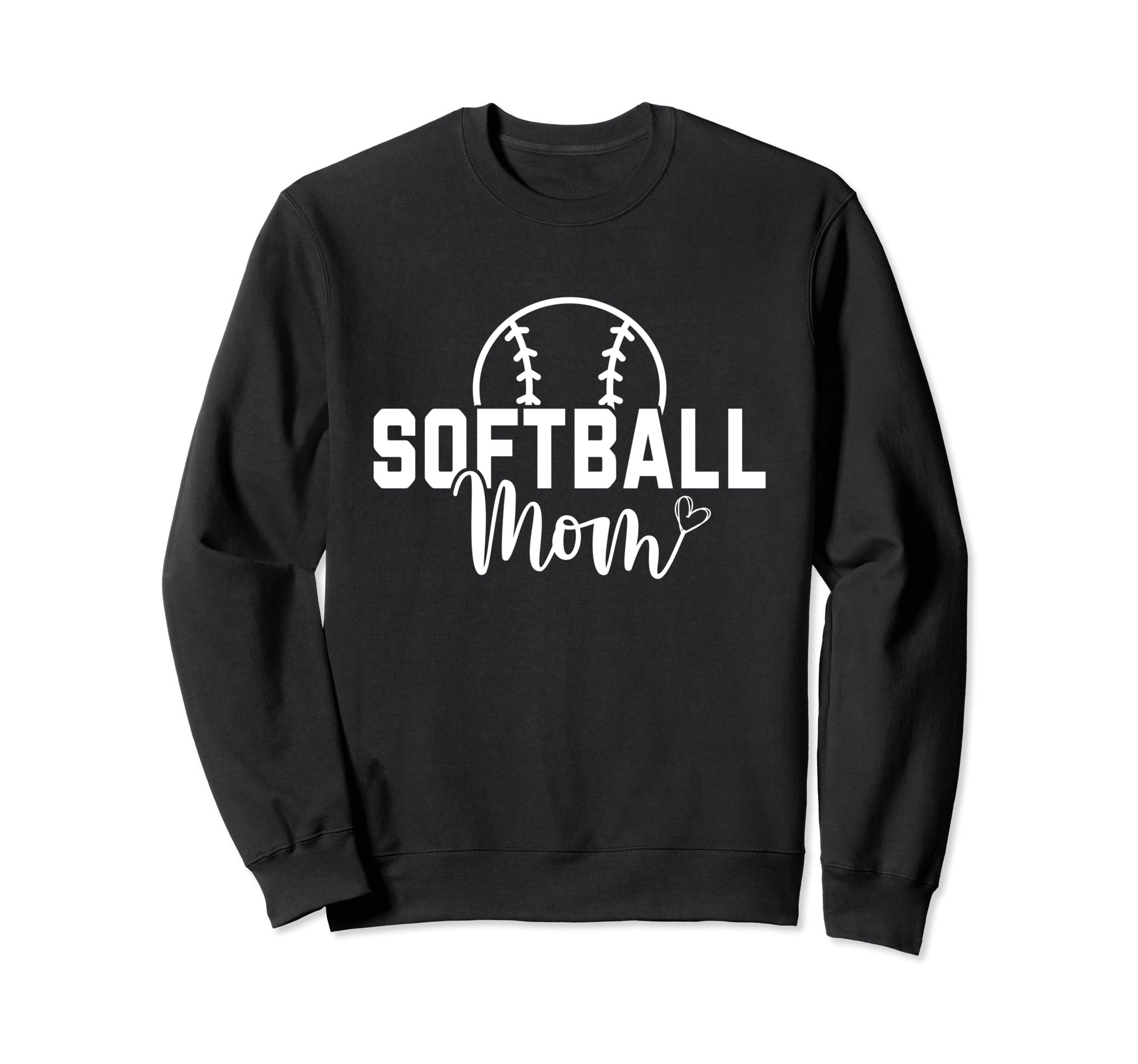 Softball Mom Baseball Love Sweatshirt - Minimalist Print for Adults - T-Shirt, Sweatshirt, Hoodie