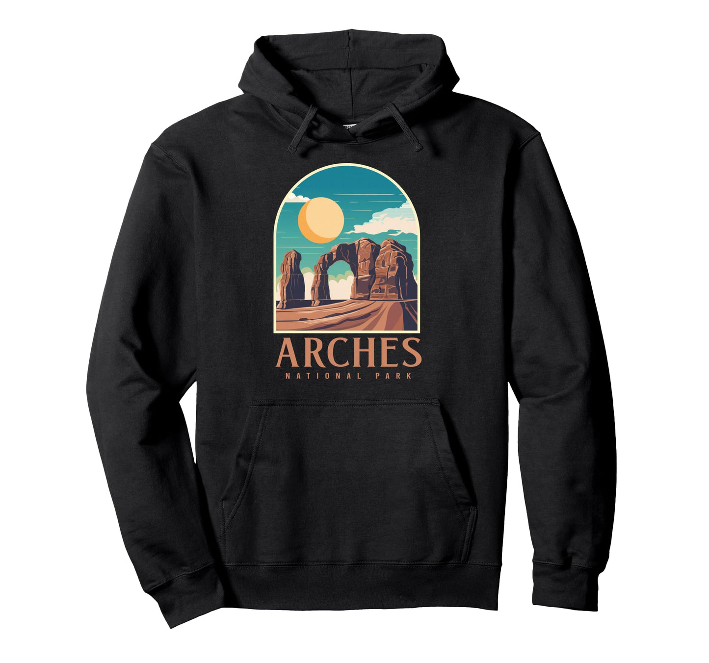 Utah Hiking Camping Arches National Park Hoodie - Unique Graphic for Adults - T-Shirt, Sweatshirt, Hoodie