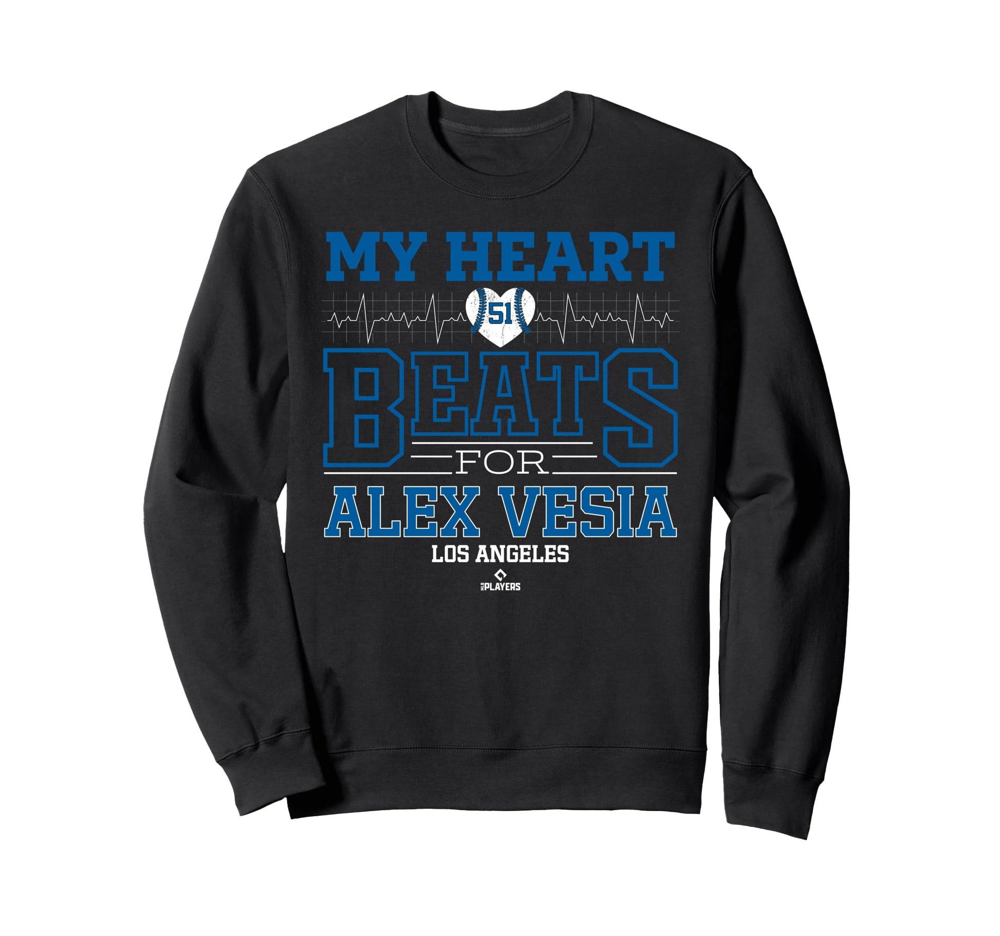 My Heart Beats Alex Vesia Los Sweatshirt - Minimalist Print for Adults - T-Shirt, Sweatshirt, Hoodie