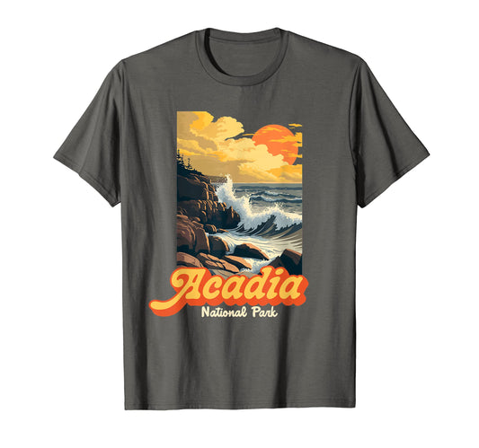 Acadia National Park Souvenir Maine T-Shirt - Trendy Graphic for Adults - T-Shirt, Sweatshirt, Hoodie