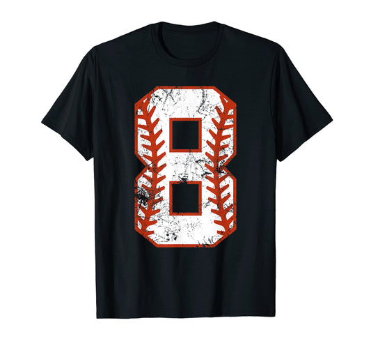 8Th Birthday Baseball Eight 8 Year T-Shirt - Aesthetic Graphic Men Women - T-Shirt, Sweatshirt, Hoodie