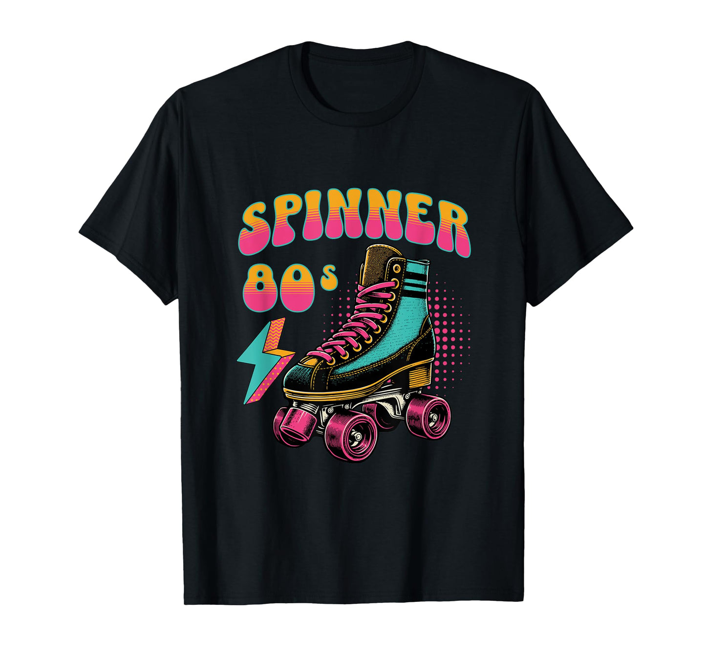 Spinner 80S Rollerskating Vibe Skate T-Shirt - Trendy Graphic Men Women - T-Shirt, Sweatshirt, Hoodie