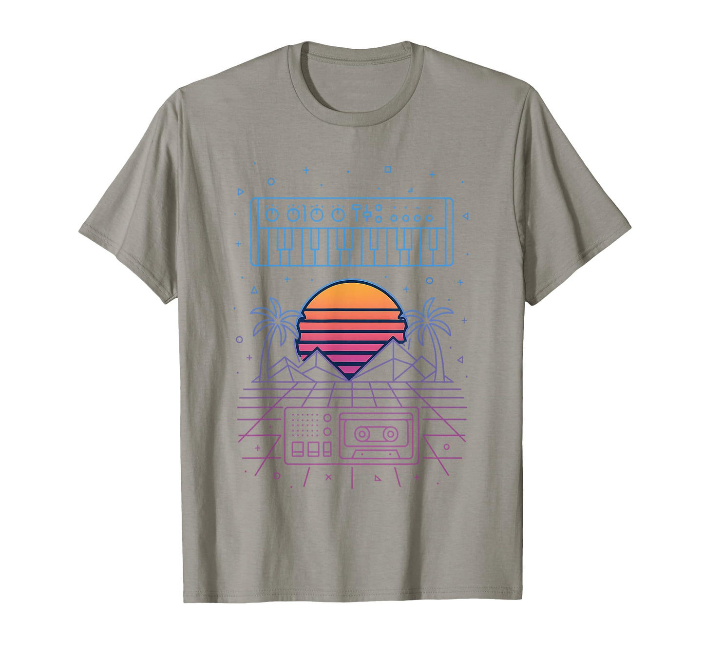 80S Synthwave T-Shirt - Minimalist Print Unisex - T-Shirt, Sweatshirt, Hoodie