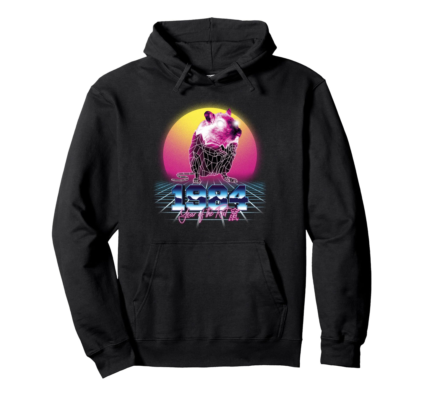 1984 Year Rat 80S Chinese Zodiac Birthday Hoodie - Novelty Apparel Unisex - T-Shirt, Sweatshirt, Hoodie