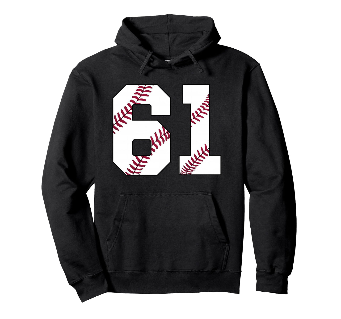 Baseball 1965 61St Birthday 61 Years Hoodie - Custom Art Print for Adults - T-Shirt, Sweatshirt, Hoodie