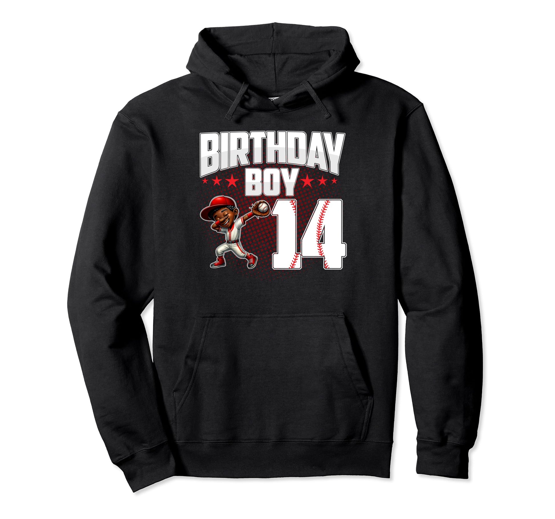 14Th Birthday Baseball Dabbing 14 Hoodie - Aesthetic Graphic for Adults - T-Shirt, Sweatshirt, Hoodie
