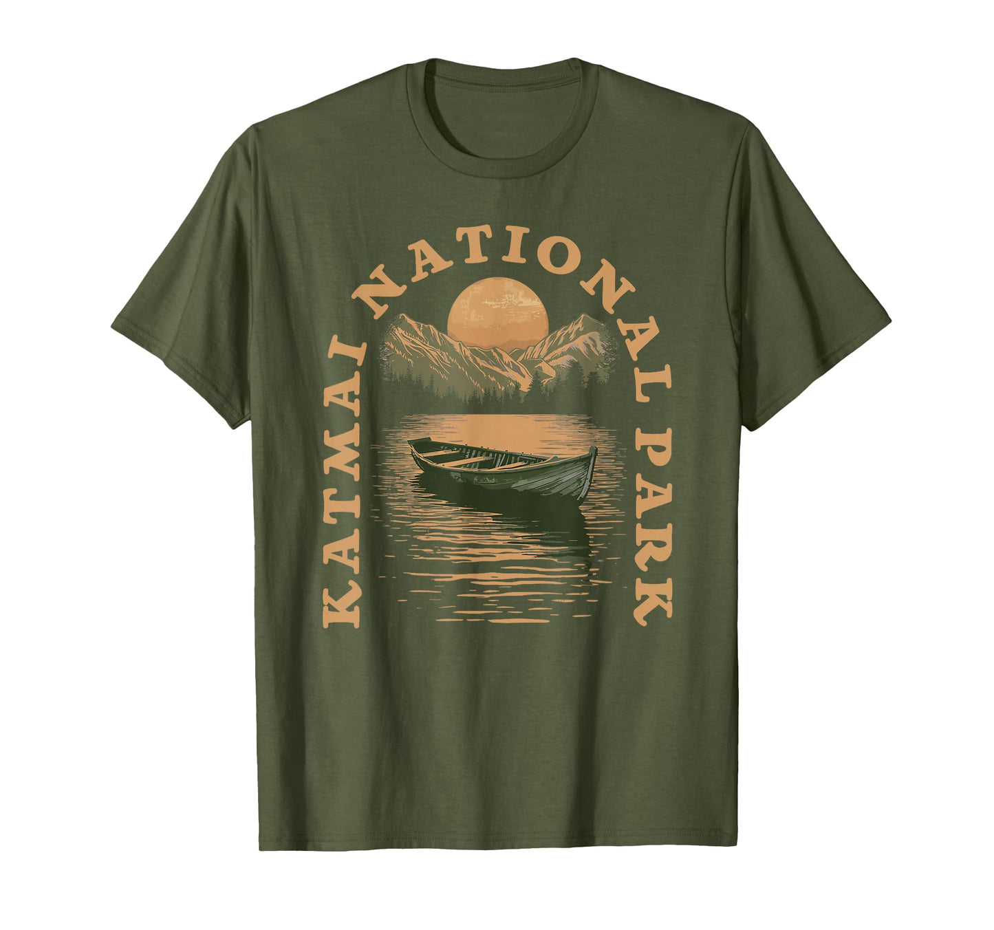 Katmai National Park Boat Lake T-Shirt - Novelty Apparel Unisex - T-Shirt, Sweatshirt, Hoodie