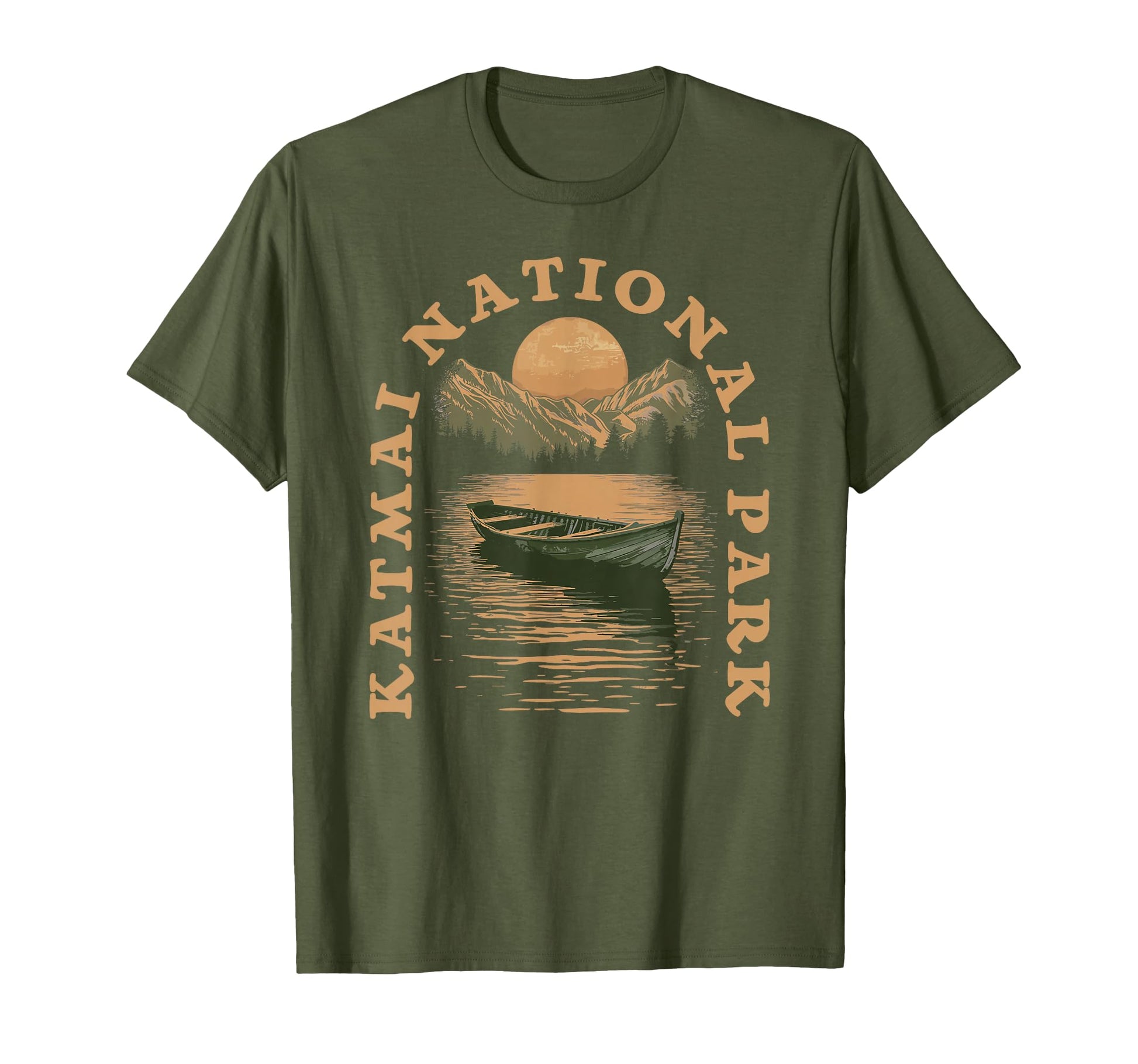 Katmai National Park Boat Lake T-Shirt - Novelty Apparel Unisex - T-Shirt, Sweatshirt, Hoodie
