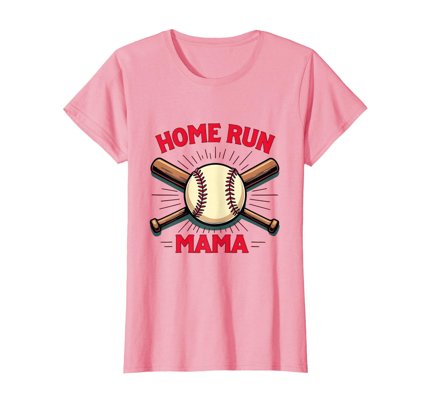 Home Run Mama Baseball Mom T-Shirt - Unique Graphic for Adults - T-Shirt, Sweatshirt, Hoodie