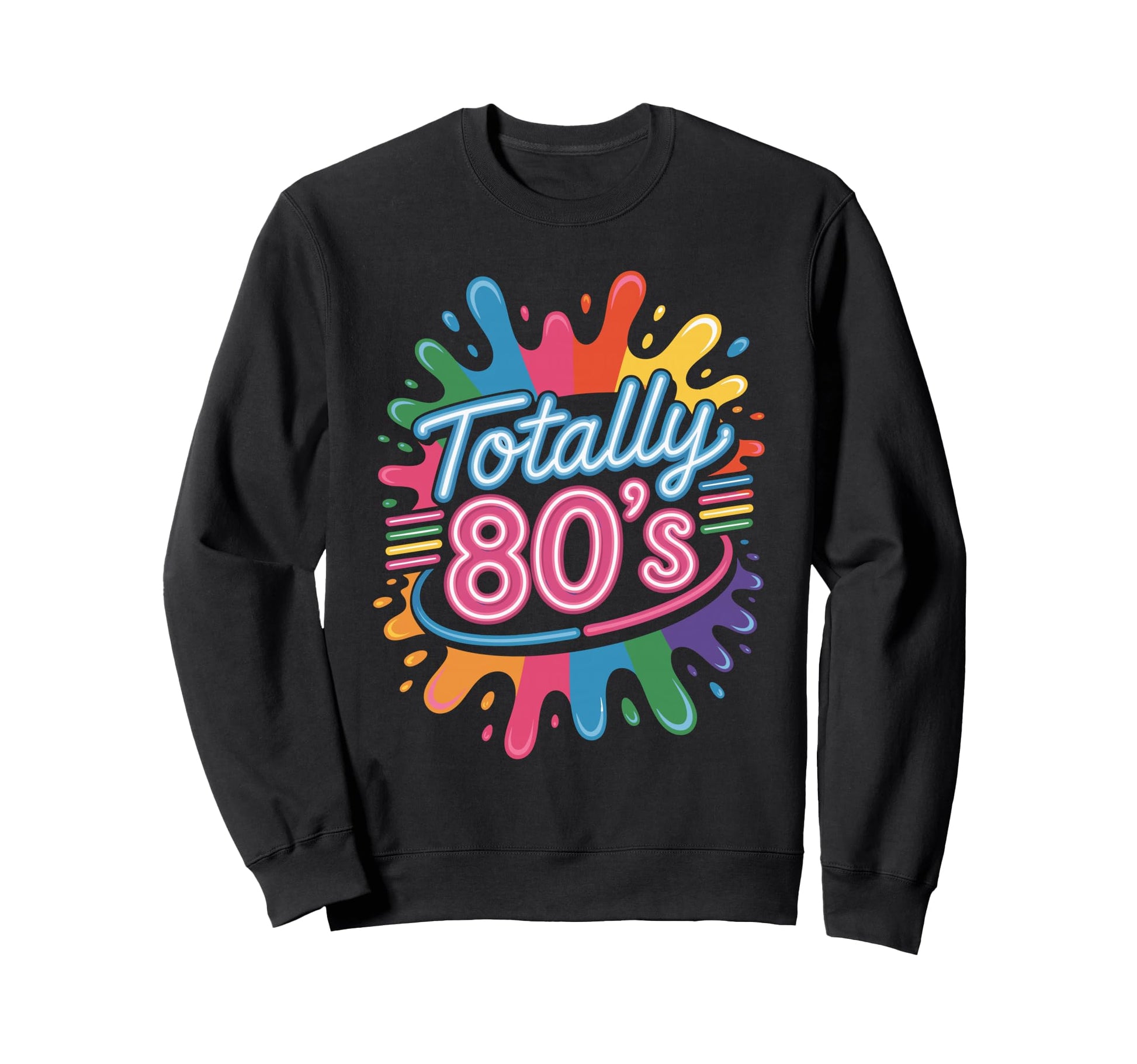 1980S Splash Totally 80S Aesthetic Sweatshirt - Minimalist Print Men Women - T-Shirt, Sweatshirt, Hoodie