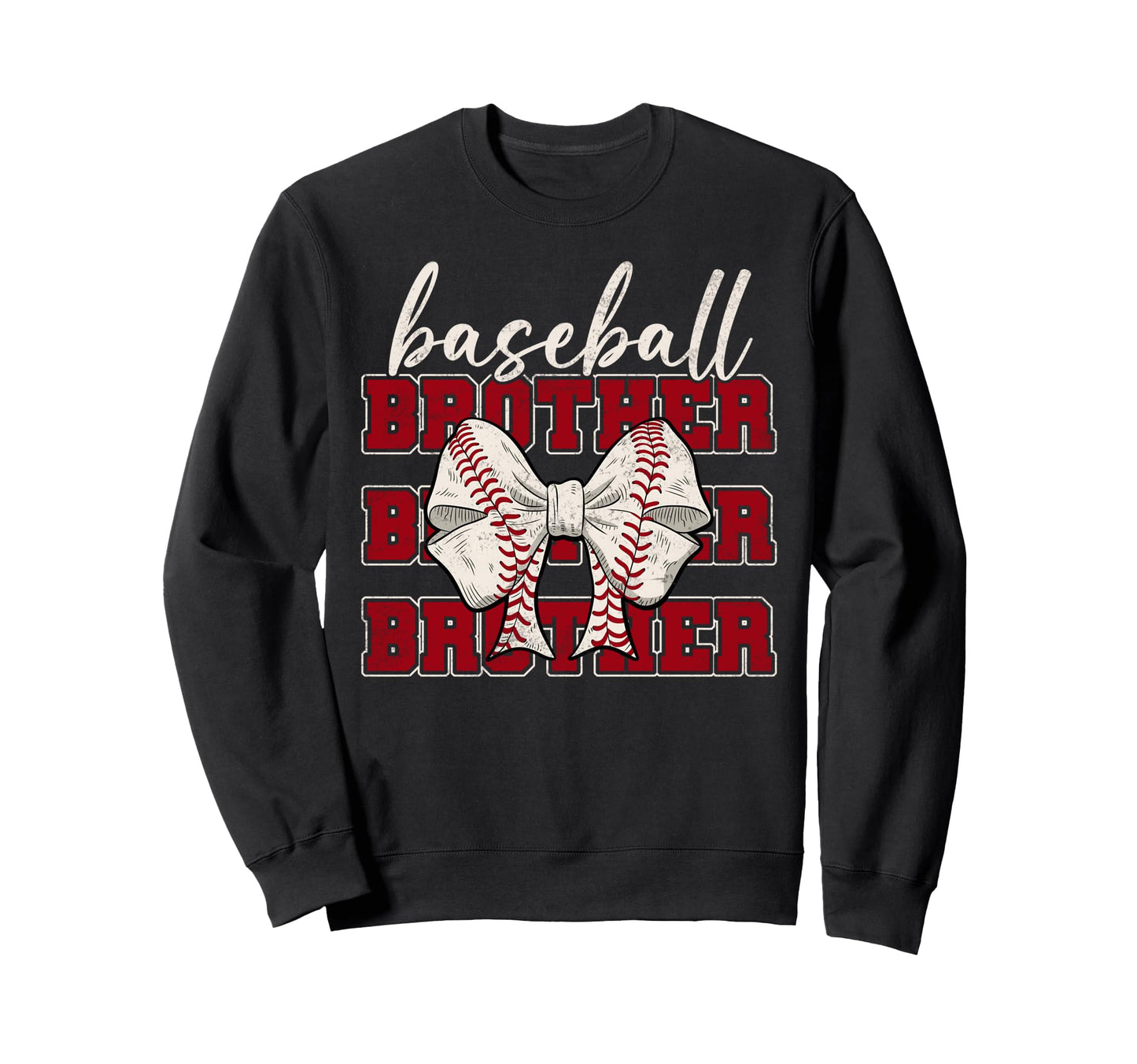 Baseball Brother Coquette Bow Sport Sweatshirt - Unique Graphic Men Women - T-Shirt, Sweatshirt, Hoodie
