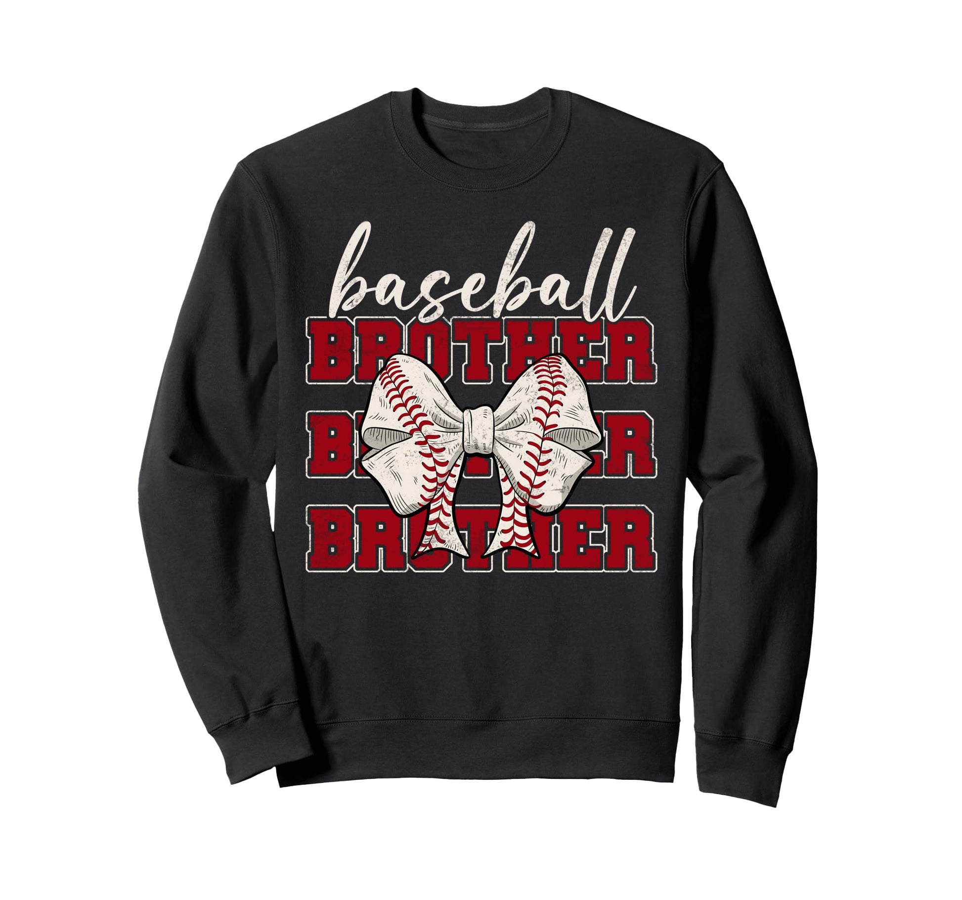 Baseball Brother Coquette Bow Sport Sweatshirt - Unique Graphic Men Women - T-Shirt, Sweatshirt, Hoodie