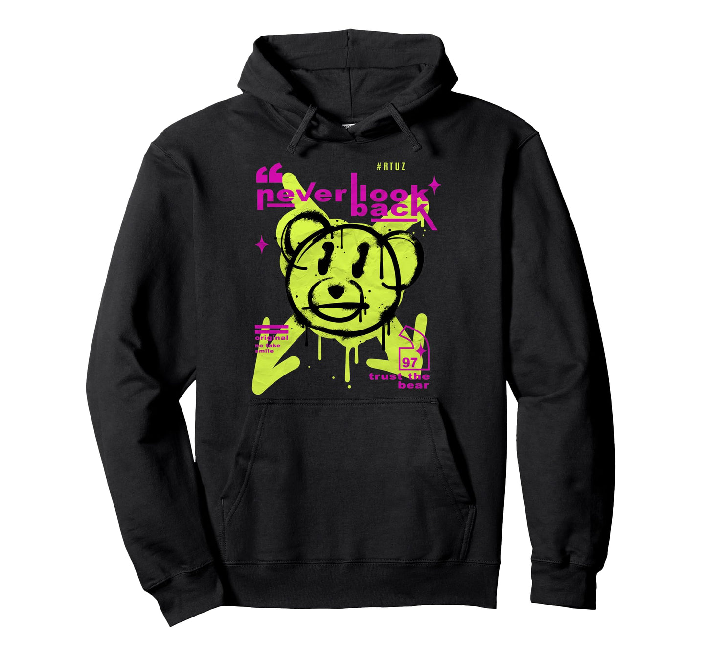 Aesthetic Streetwear Teddy Bear Hoodie - Casual Everyday Wear Men Women - T-Shirt, Sweatshirt, Hoodie