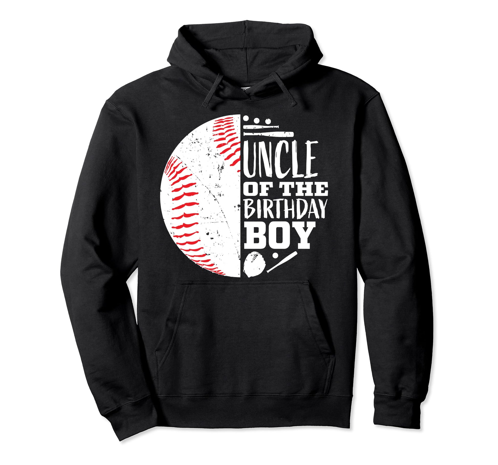 Uncle Birthday Baseball Themed Hoodie - Casual Everyday Wear for Adults - T-Shirt, Sweatshirt, Hoodie