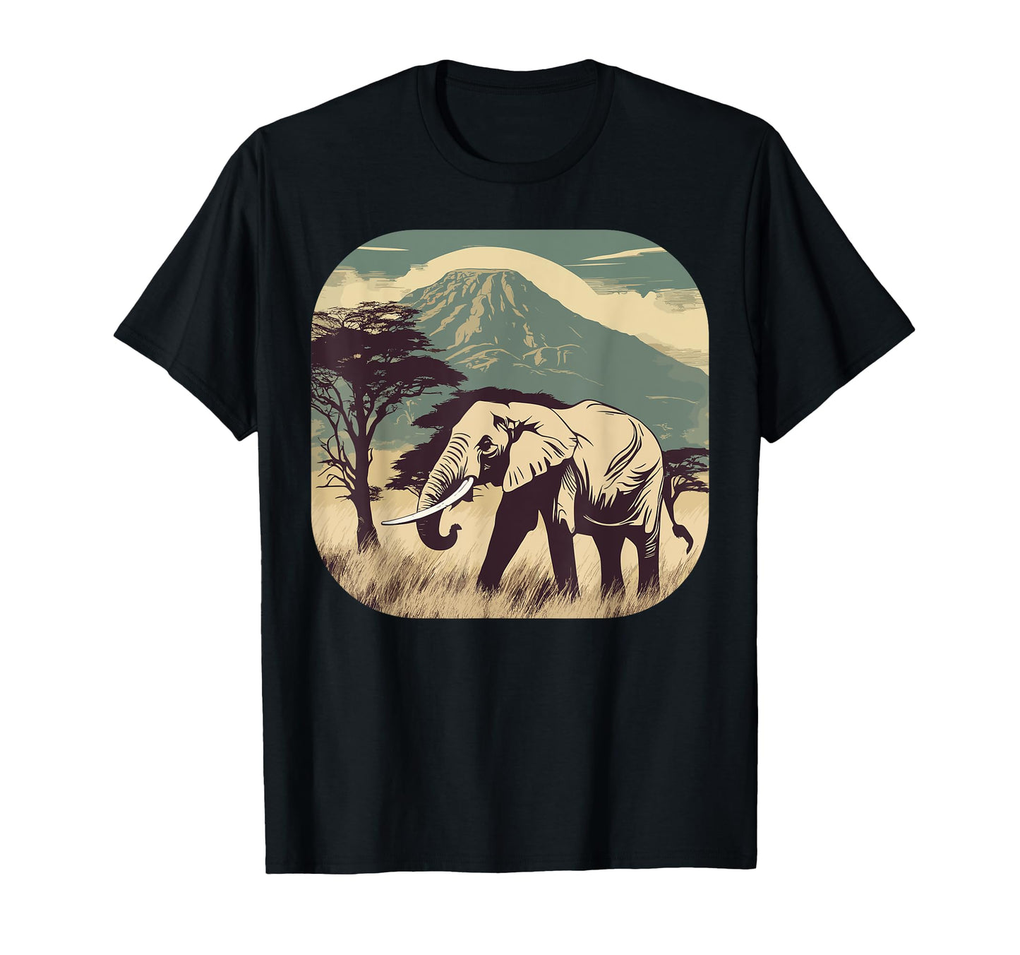 Safari Elephant South Africa National T-Shirt - Novelty Apparel for Adults - T-Shirt, Sweatshirt, Hoodie