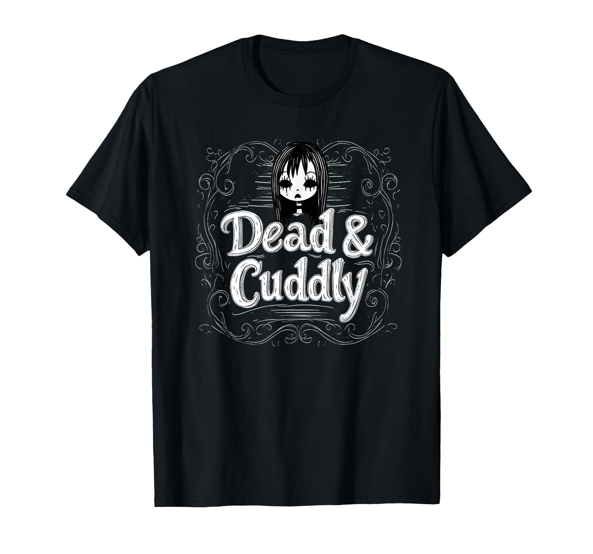 Dead And Cuddly Gothic Alt Grunge T-Shirt - Custom Art Print for Adults - T-Shirt, Sweatshirt, Hoodie