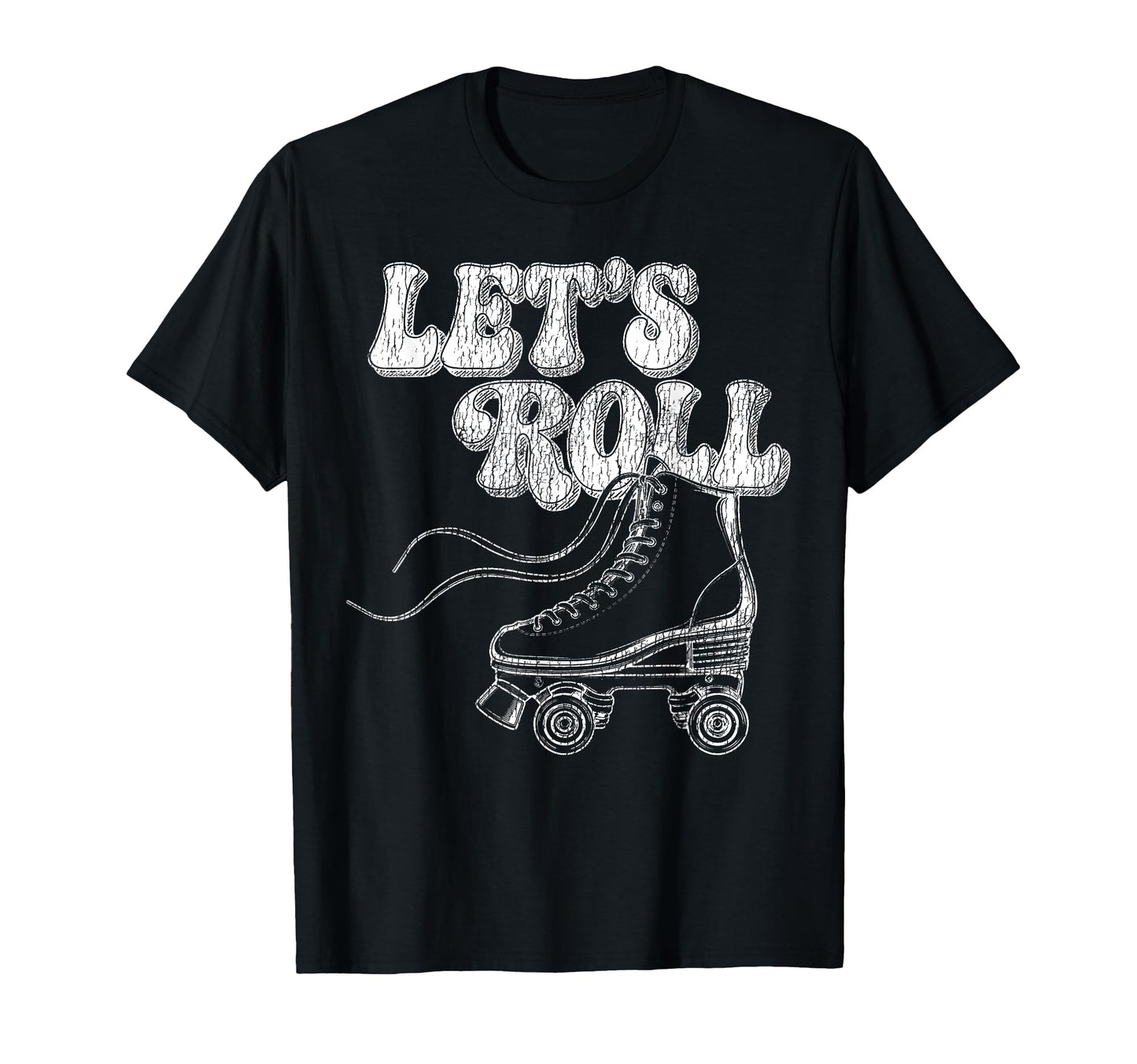 Roller Skating Skate 1970S Lets Roll T-Shirt - Aesthetic Graphic for Adults - T-Shirt, Sweatshirt, Hoodie