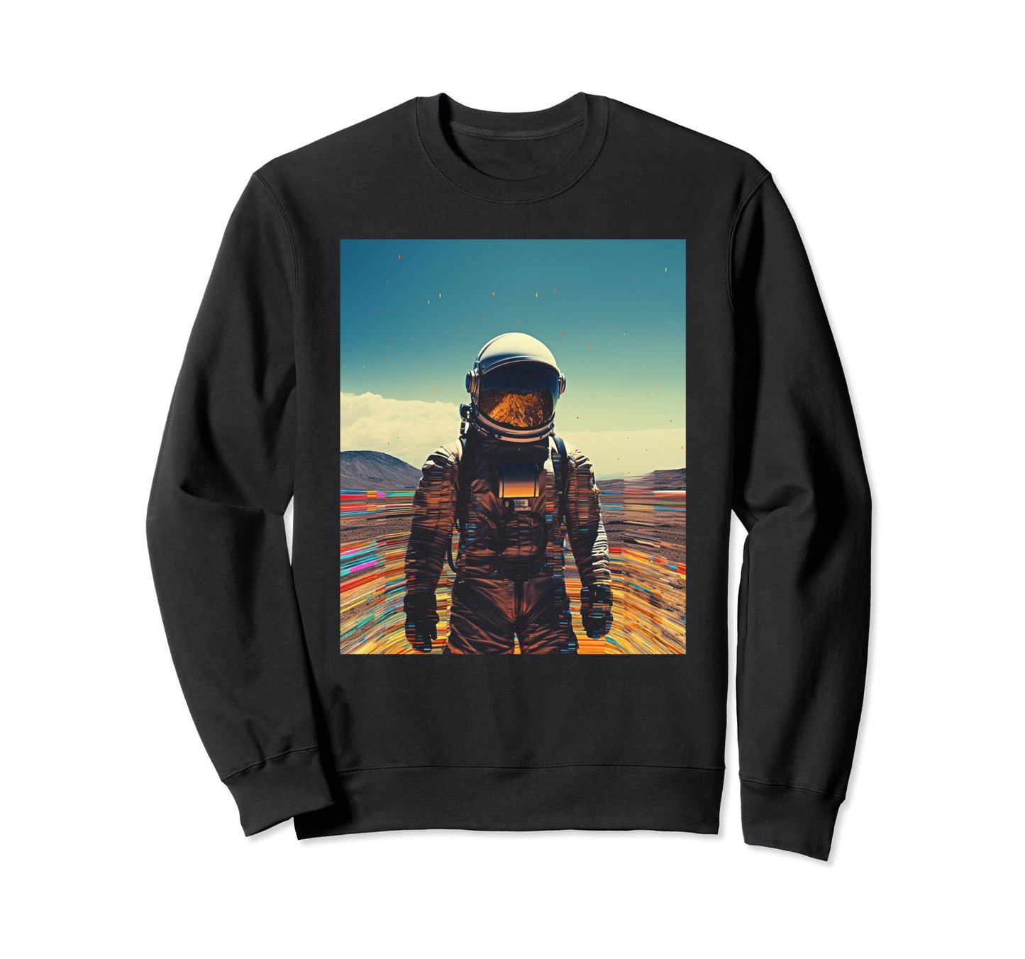 Synthwave Astronaut Cyberpunk 80S Sweatshirt - Trendy Graphic Men Women - T-Shirt, Sweatshirt, Hoodie