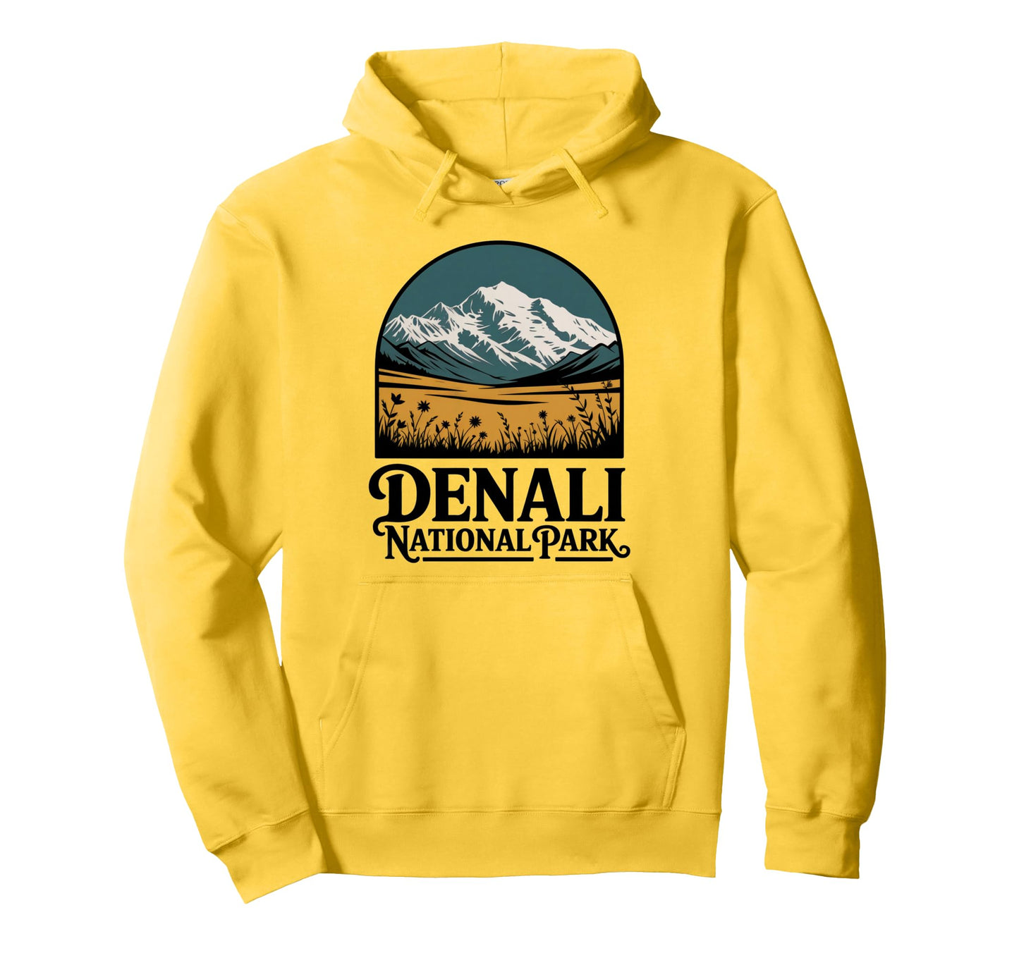 Denali National Park Outdoor Hiking Us Hoodie - Custom Art Print Men Women - T-Shirt, Sweatshirt, Hoodie