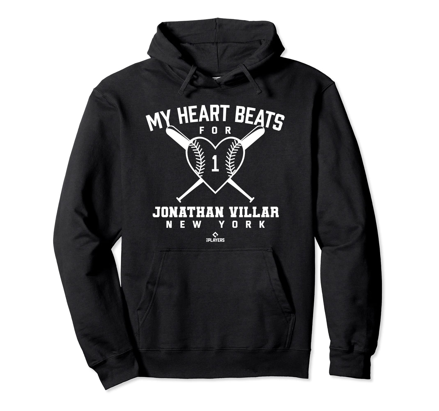 My Heart Beats Jonathan Villar Hoodie - Minimalist Print for Adults - T-Shirt, Sweatshirt, Hoodie